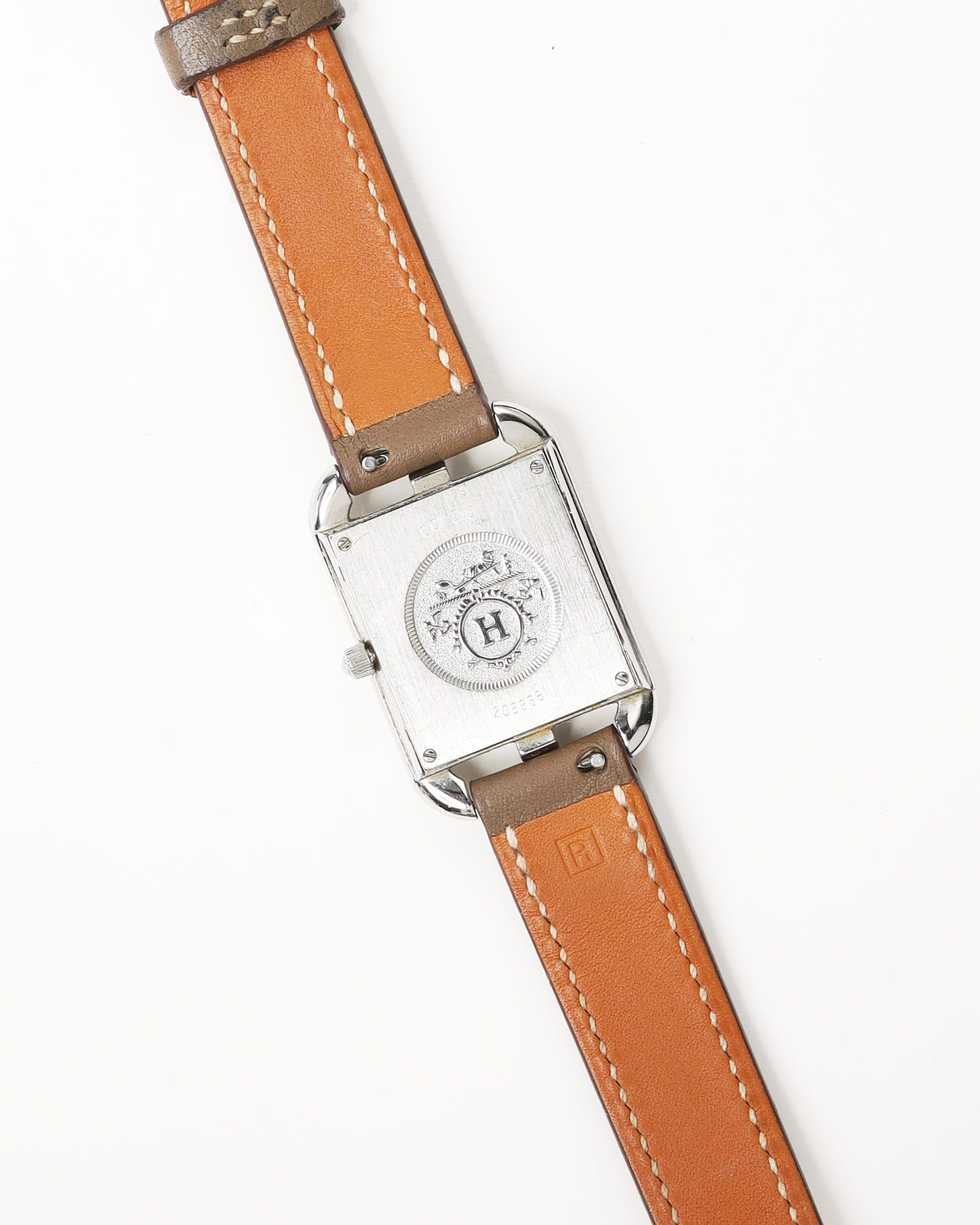 Pre-owned Hermes Hermès Cape Cod 23mm Ref Cc1.210 Watch In Silver