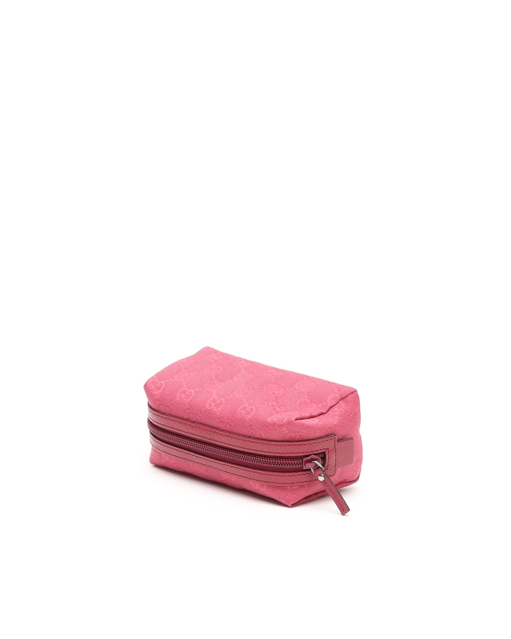 Gucci Canvas And Leather Pouch