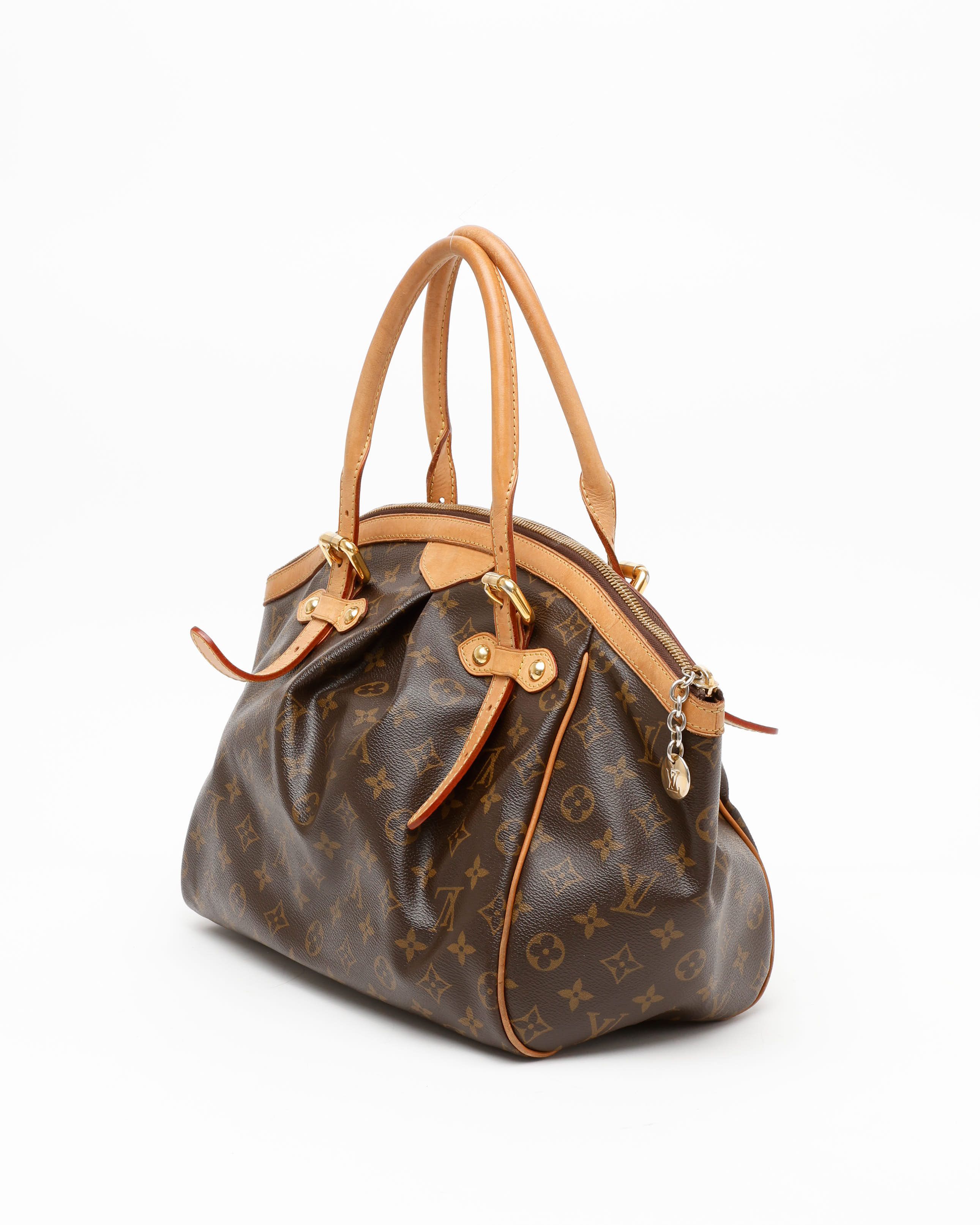 Pre-owned Louis Vuitton Monogram Tivoli Gm Bag In Brown