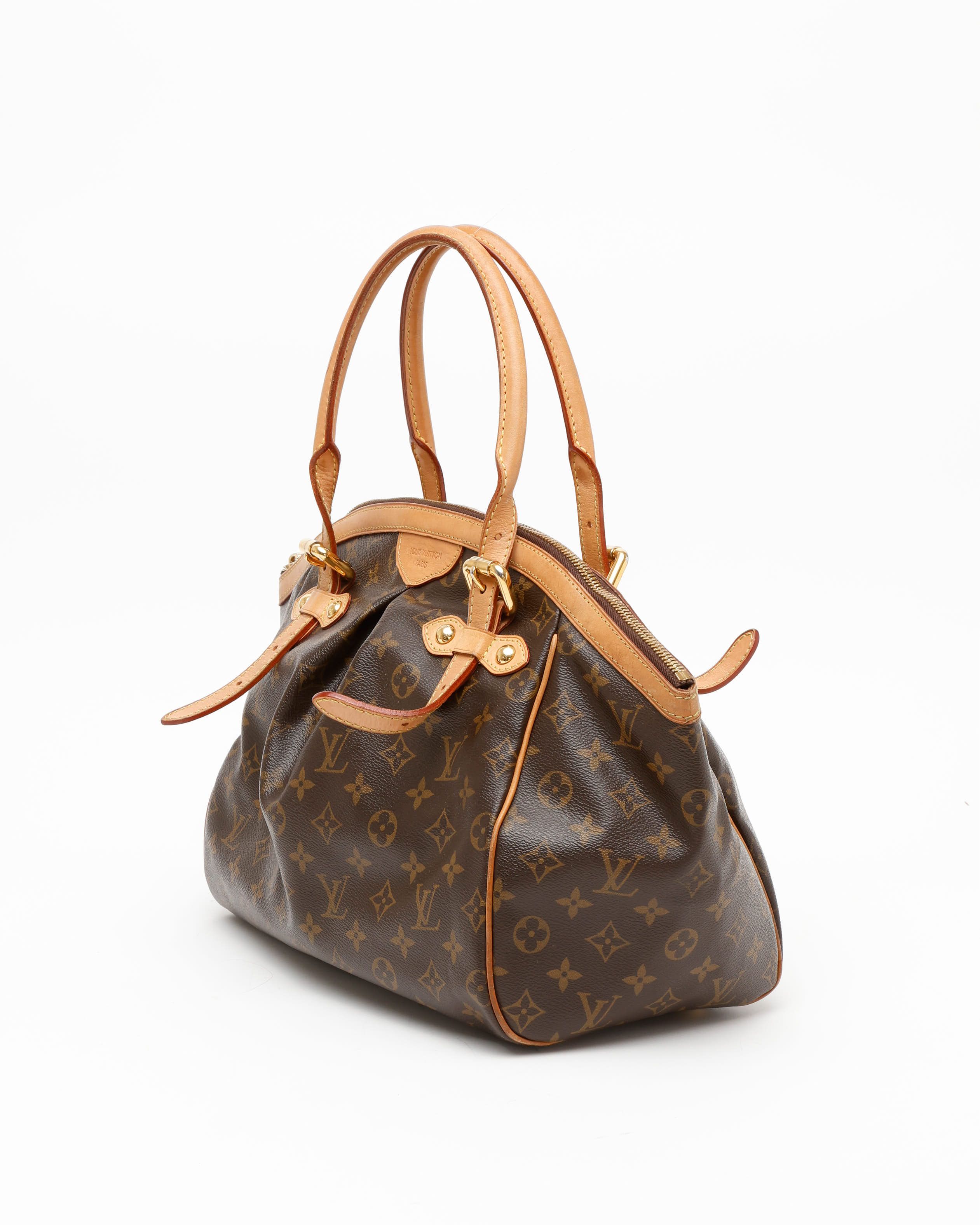 Pre-owned Louis Vuitton Monogram Tivoli Gm Bag In Brown