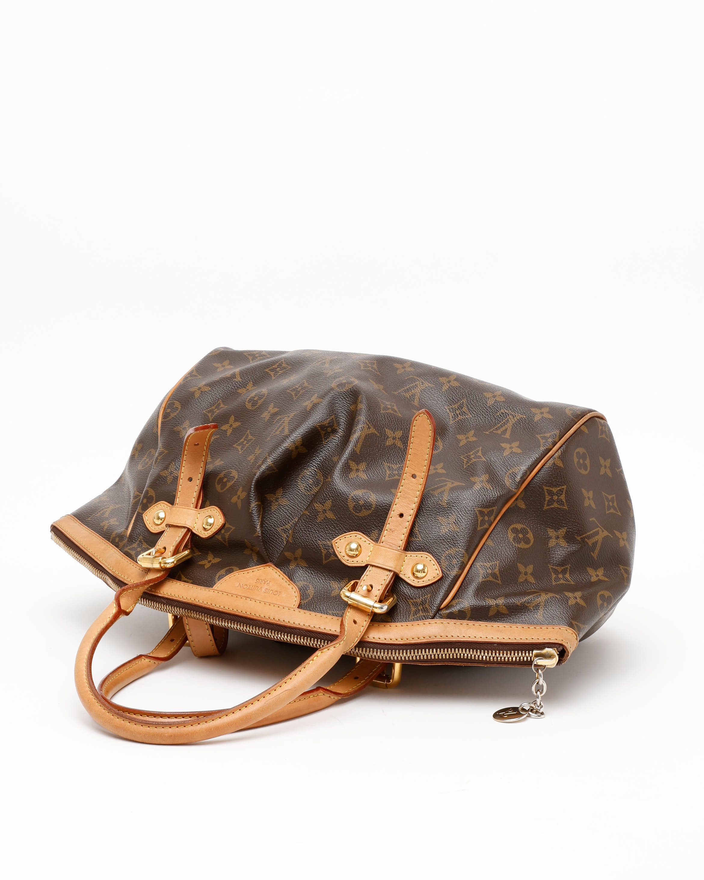 Pre-owned Louis Vuitton Monogram Tivoli Gm Bag In Brown
