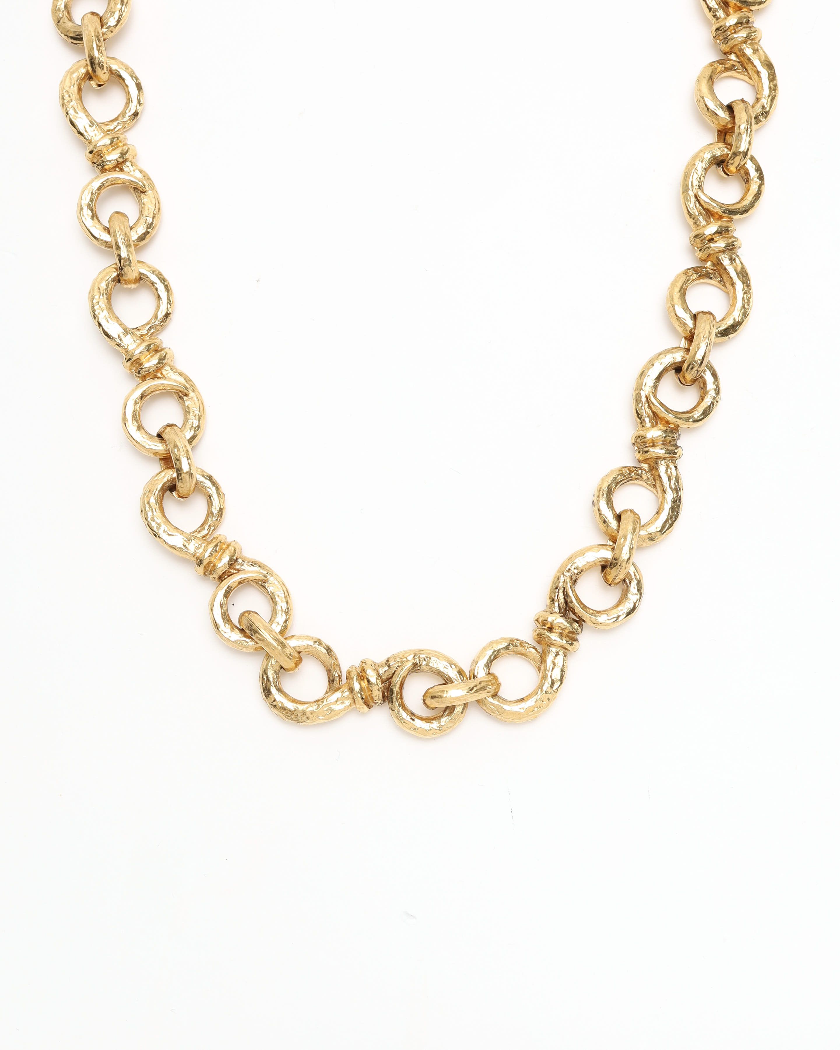 Saint Laurent Gold Chain Necklace In Gold