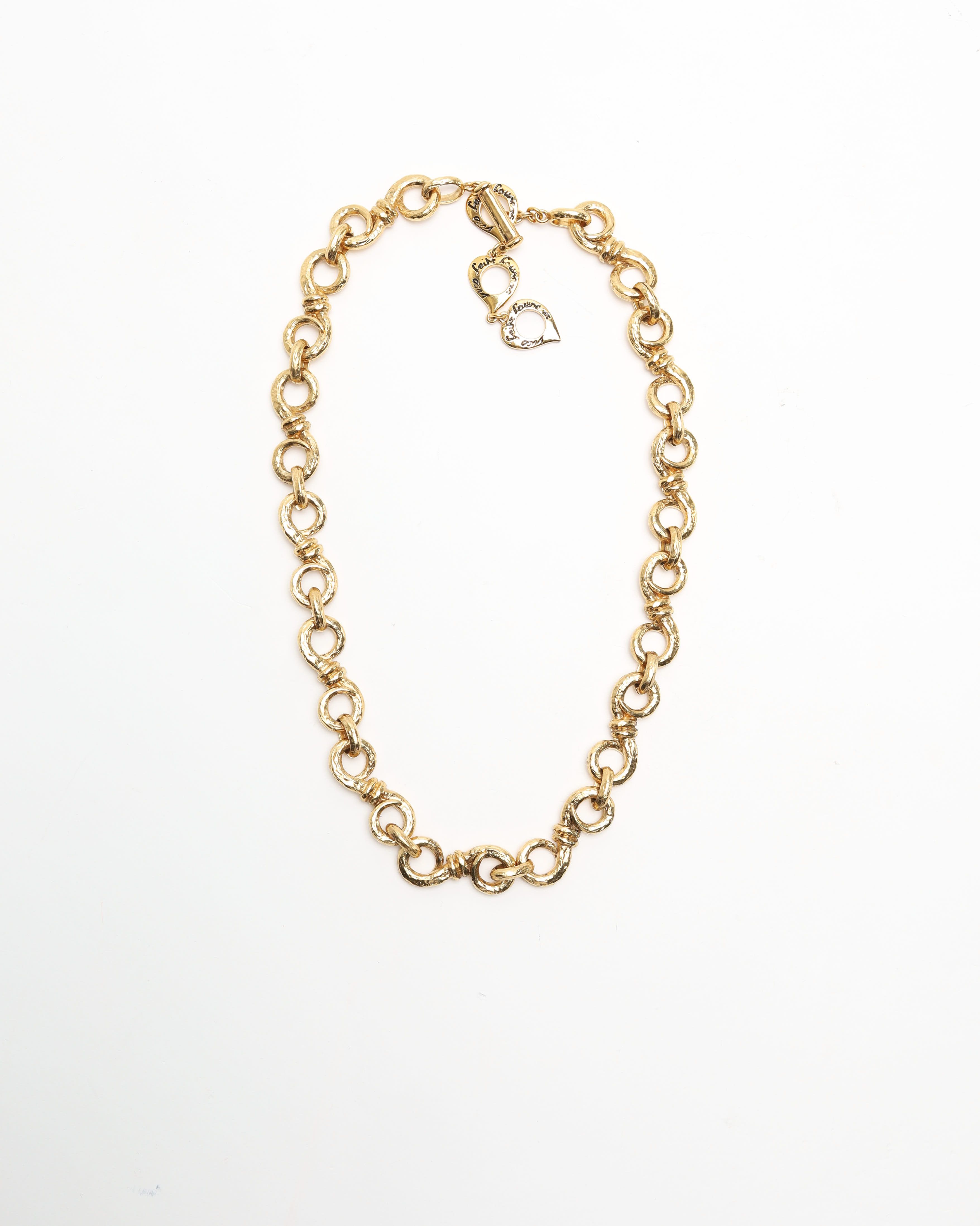 Saint Laurent Gold Chain Necklace In Gold