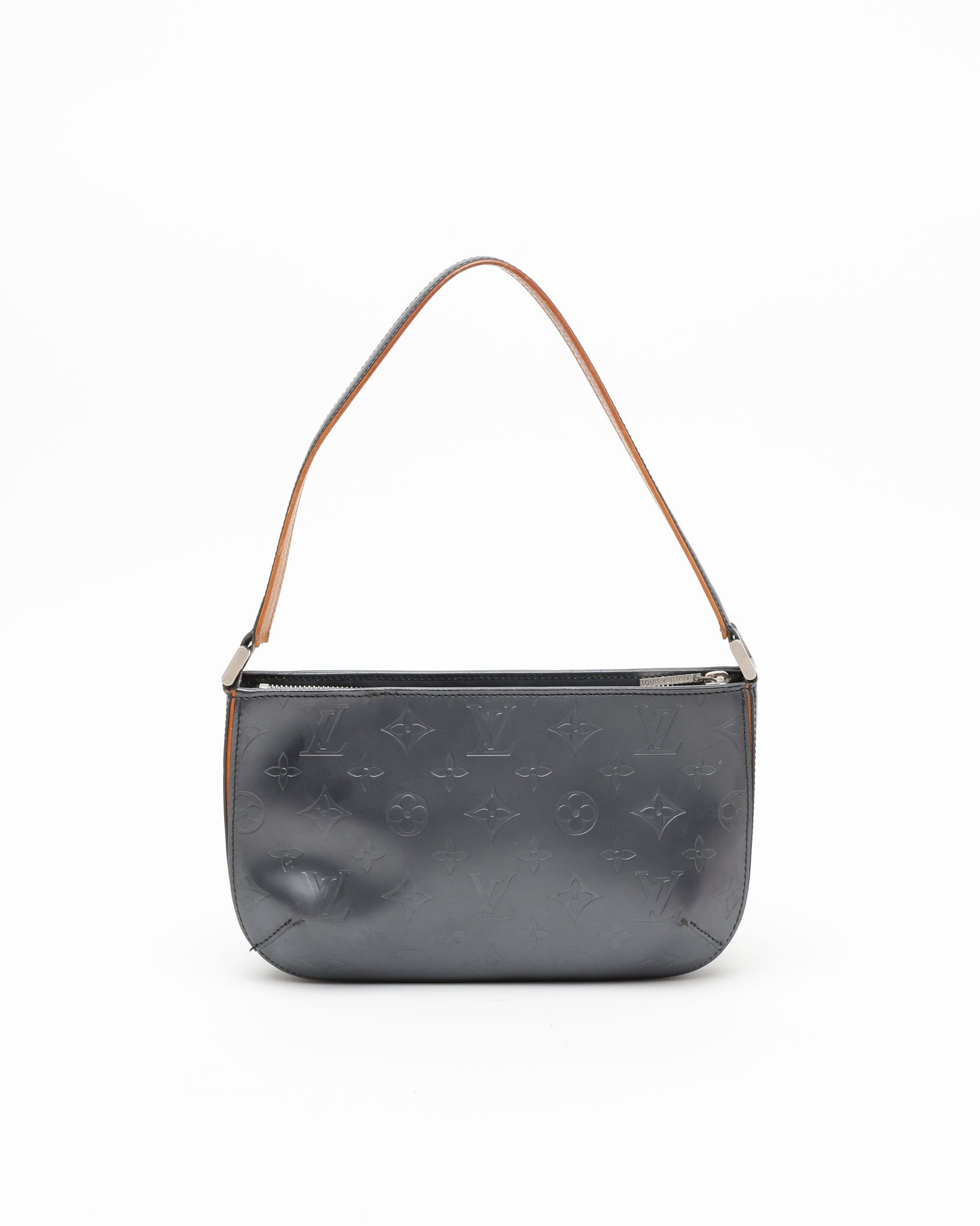 Pre-owned Louis Vuitton Monogram Mat Fowler Bag In Silver
