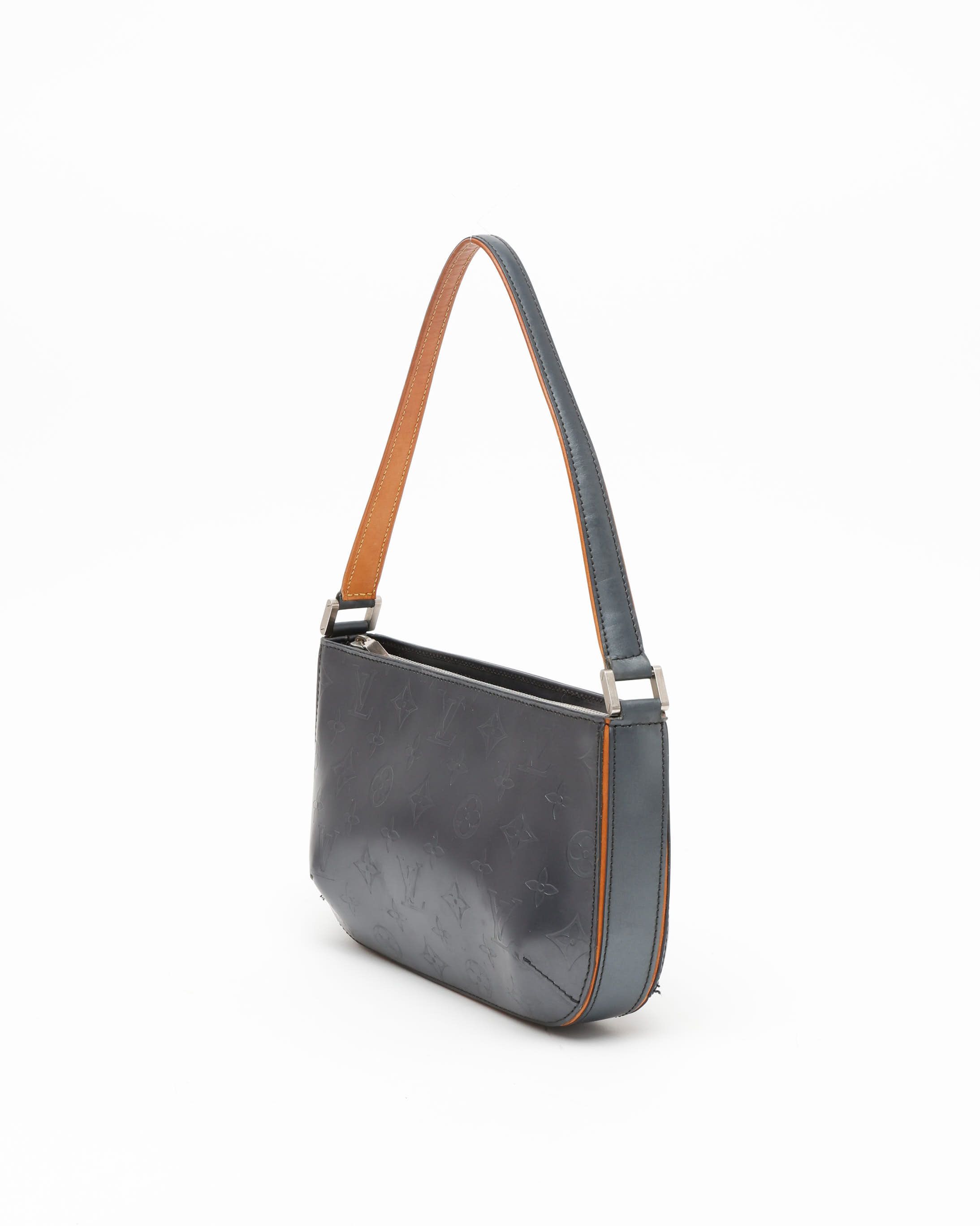 Pre-owned Louis Vuitton Monogram Mat Fowler Bag In Silver