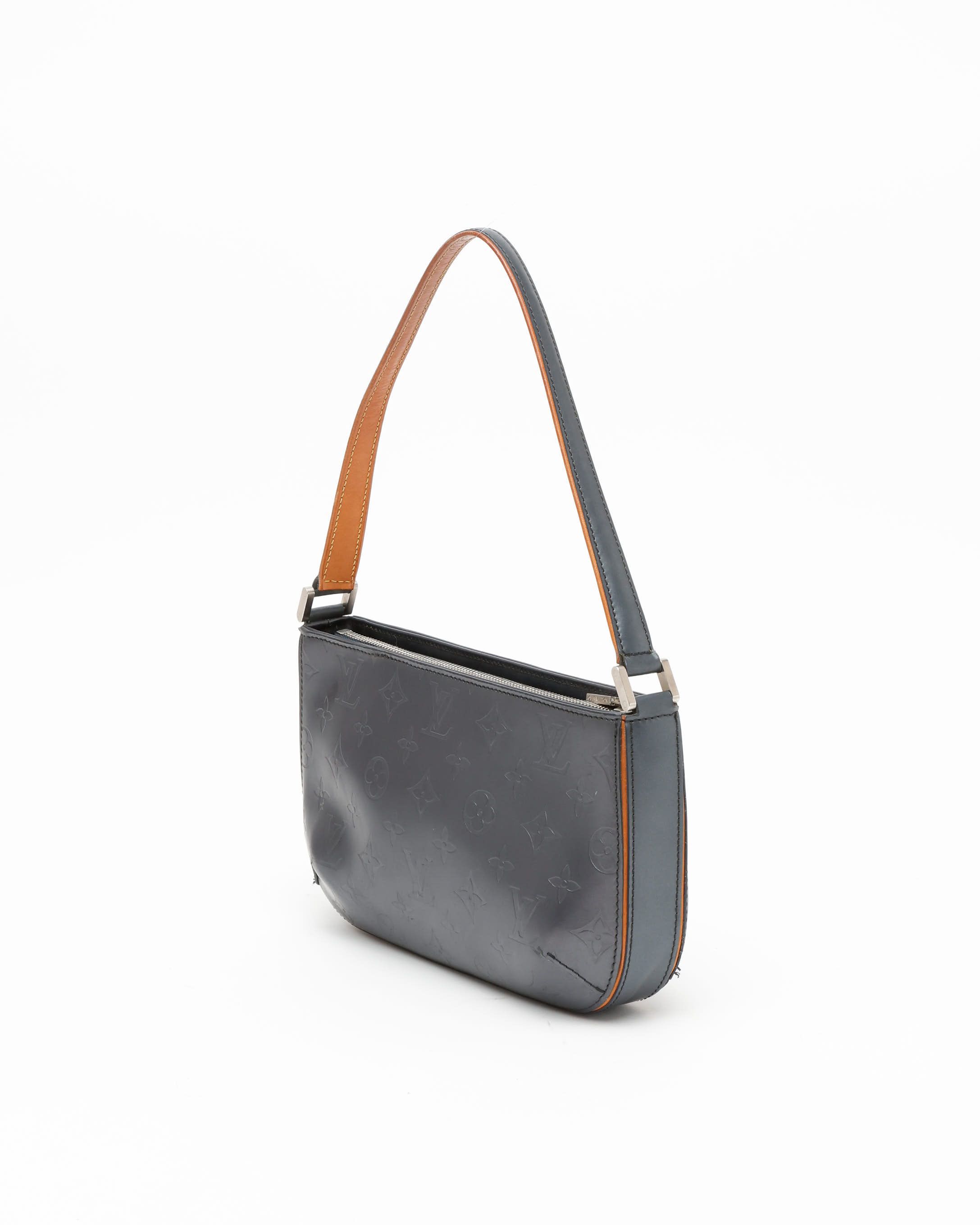 Pre-owned Louis Vuitton Monogram Mat Fowler Bag In Silver
