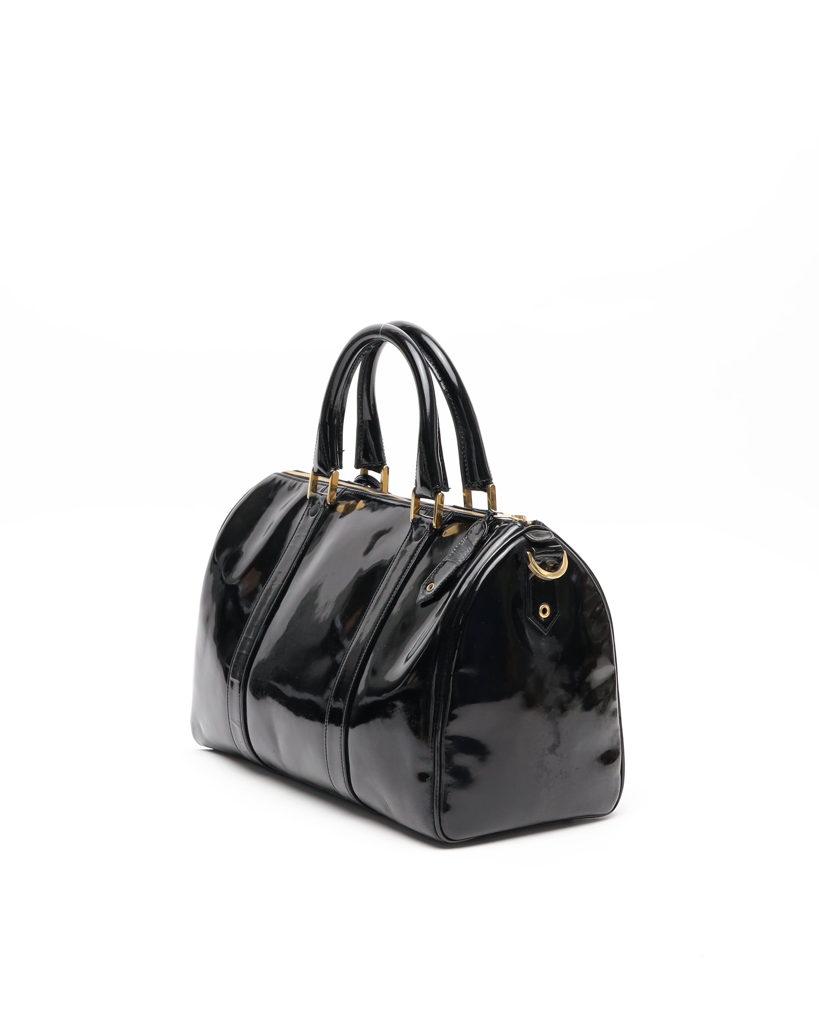 Pre-owned Chanel Cc Patent Weekend Bag