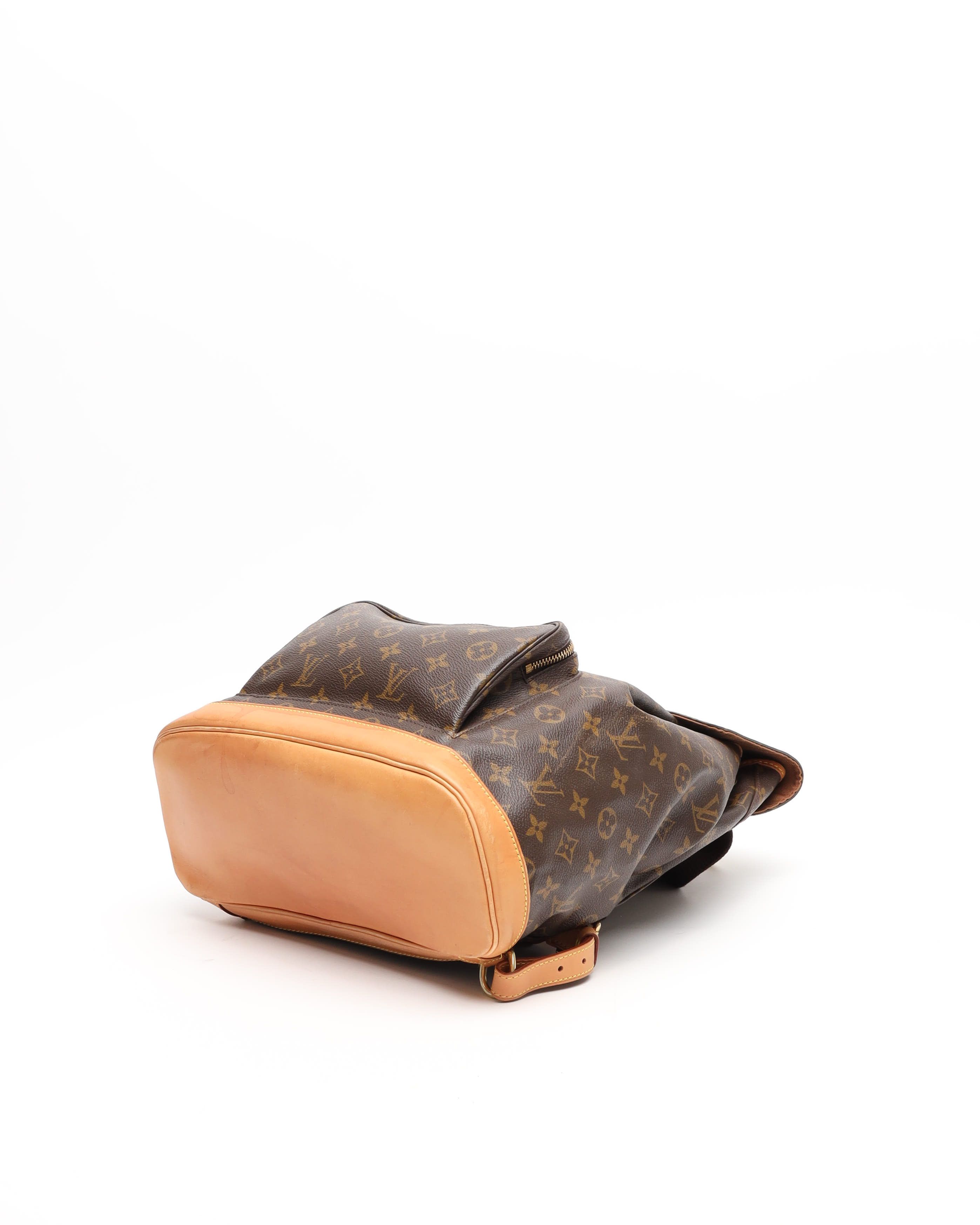 Pre-owned Louis Vuitton Monogram Montsouris Gm Backpack