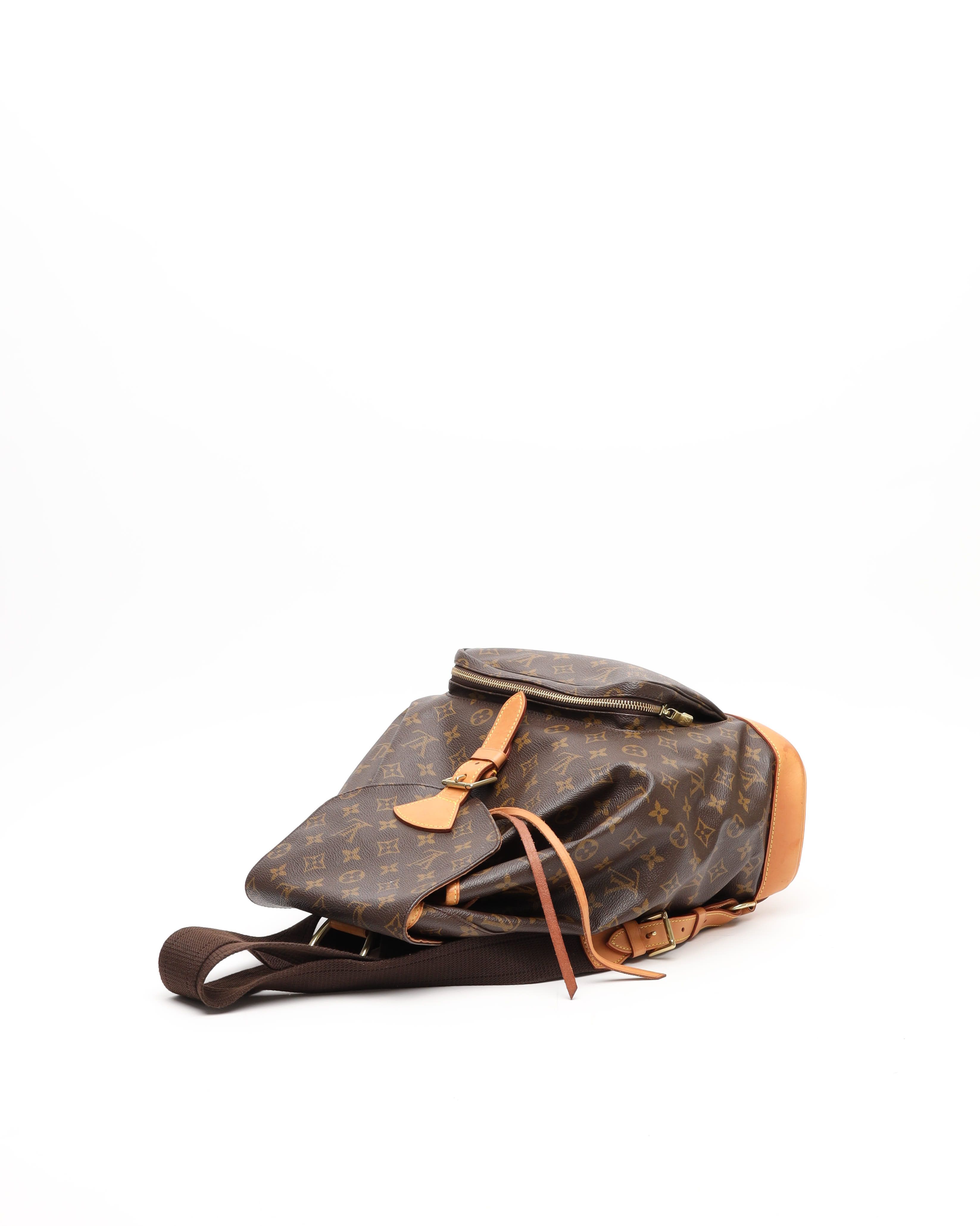 Pre-owned Louis Vuitton Monogram Montsouris Gm Backpack