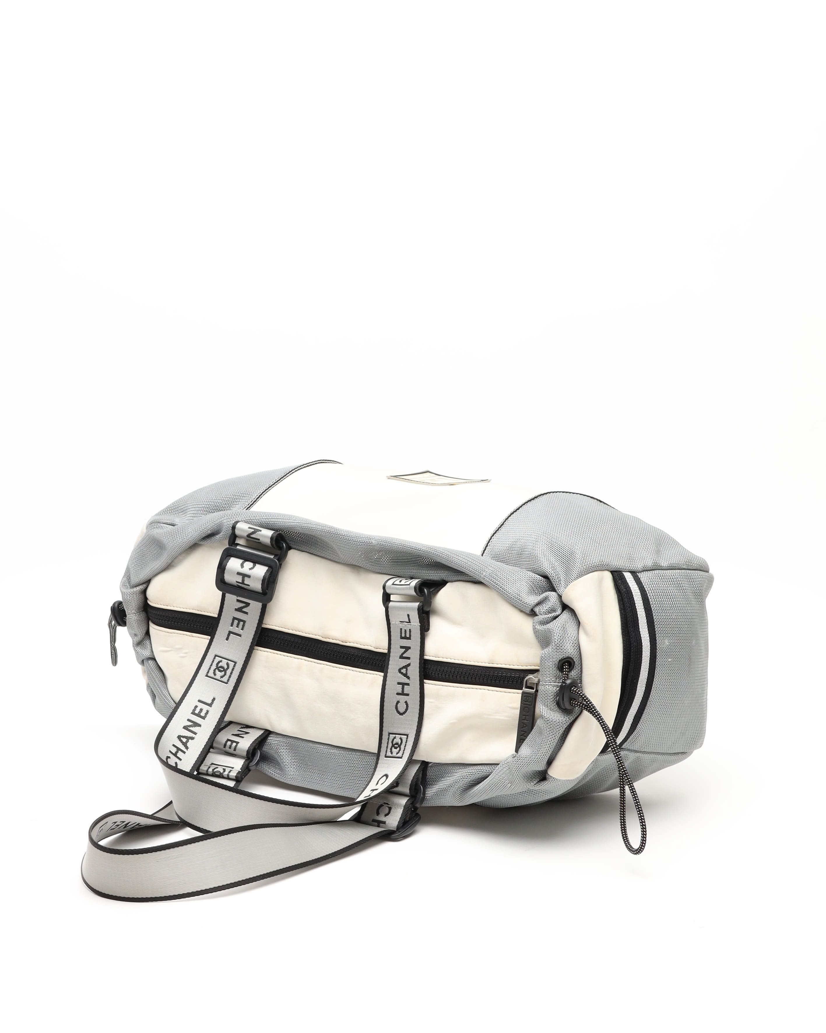 Pre-owned Chanel Sport Line Weekend Bag In Sand