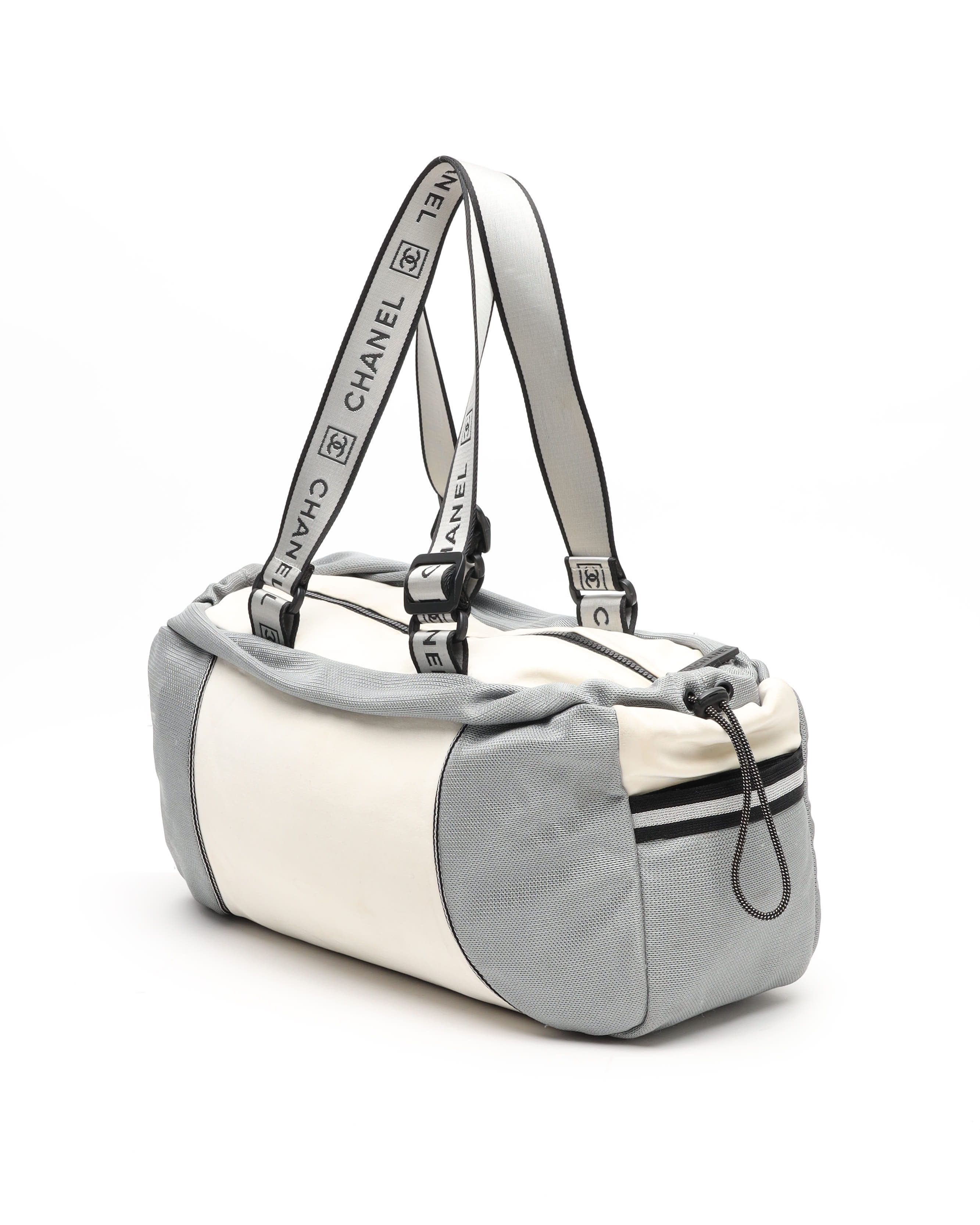 Pre-owned Chanel Sport Line Weekend Bag In Sand