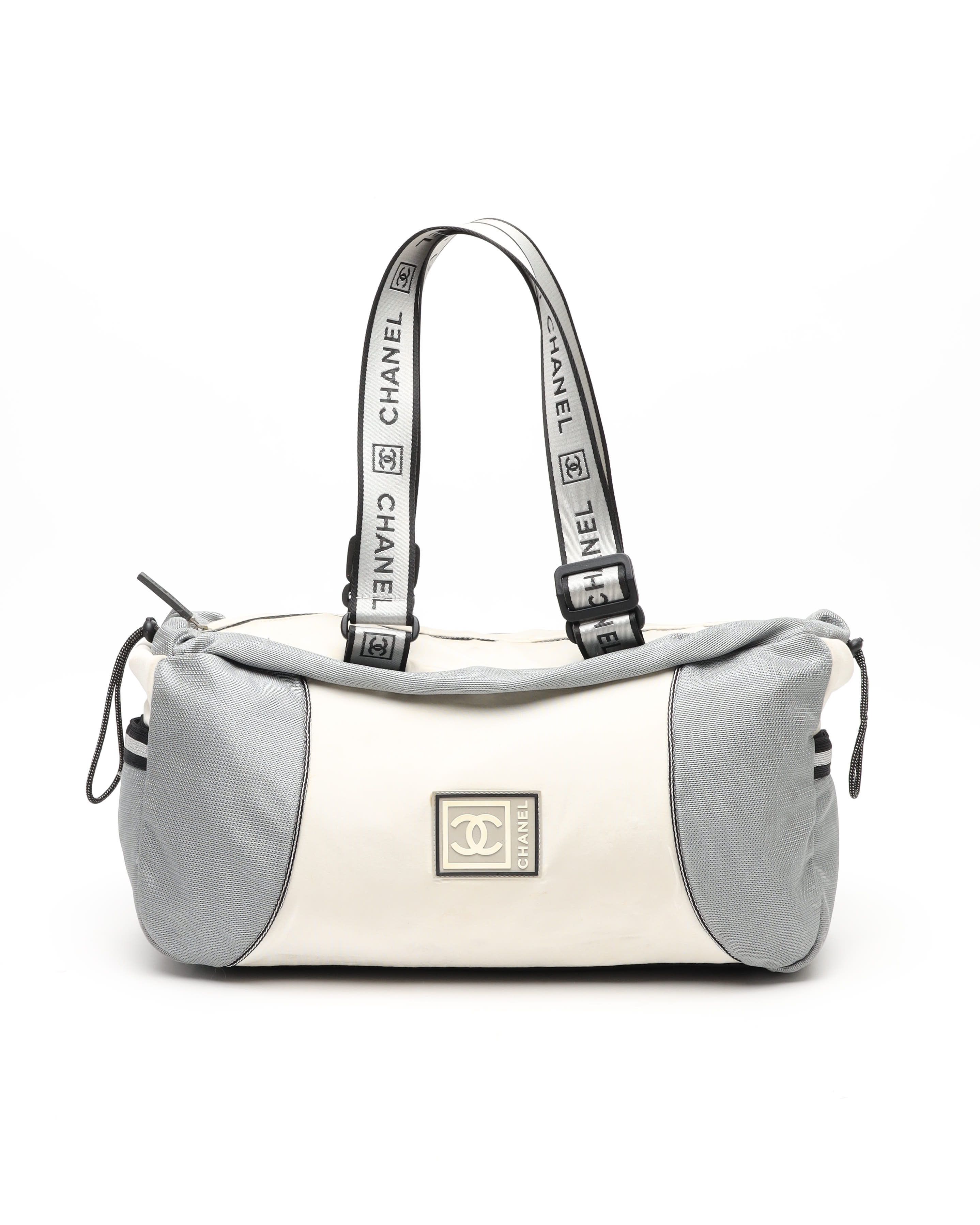 Pre-owned Chanel Sport Line Weekend Bag In Sand
