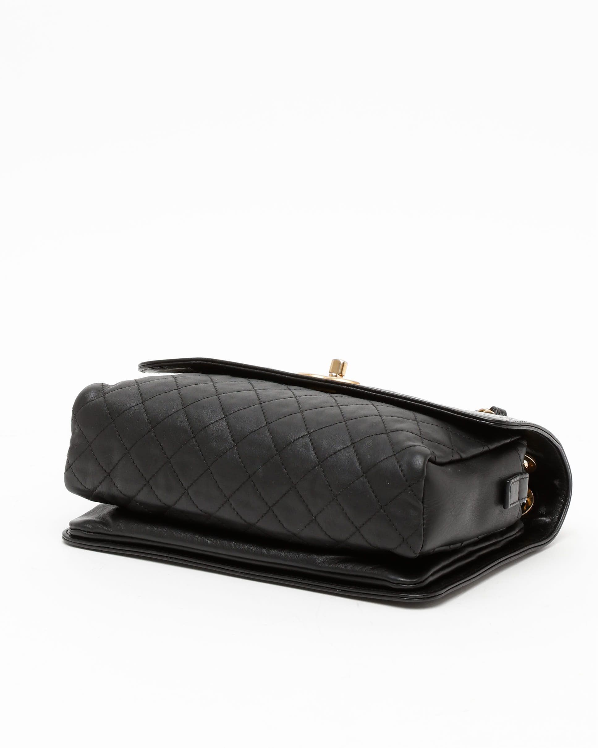 Pre-owned Chanel Glazed Zip Flap Bag