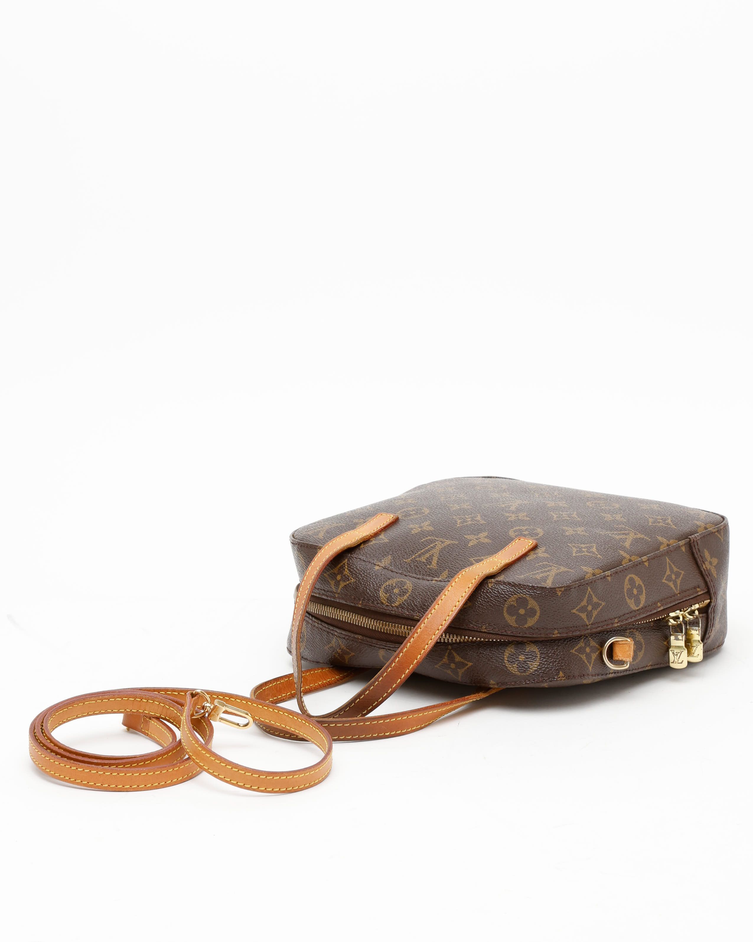 Pre-owned Louis Vuitton Monogram Spontini Bag In Brown