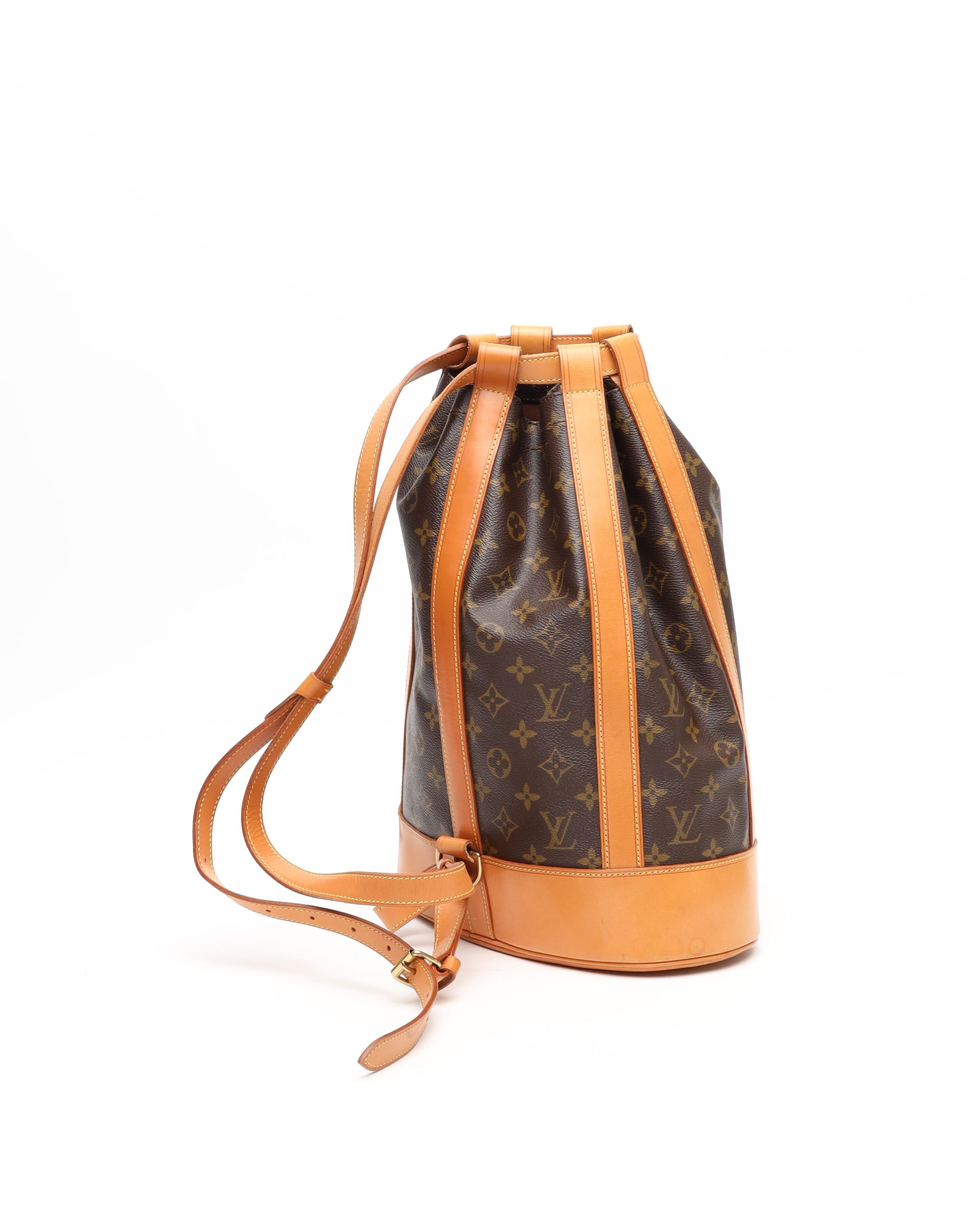 Pre-owned Louis Vuitton Monogram Randonée Pm Bag In Brown