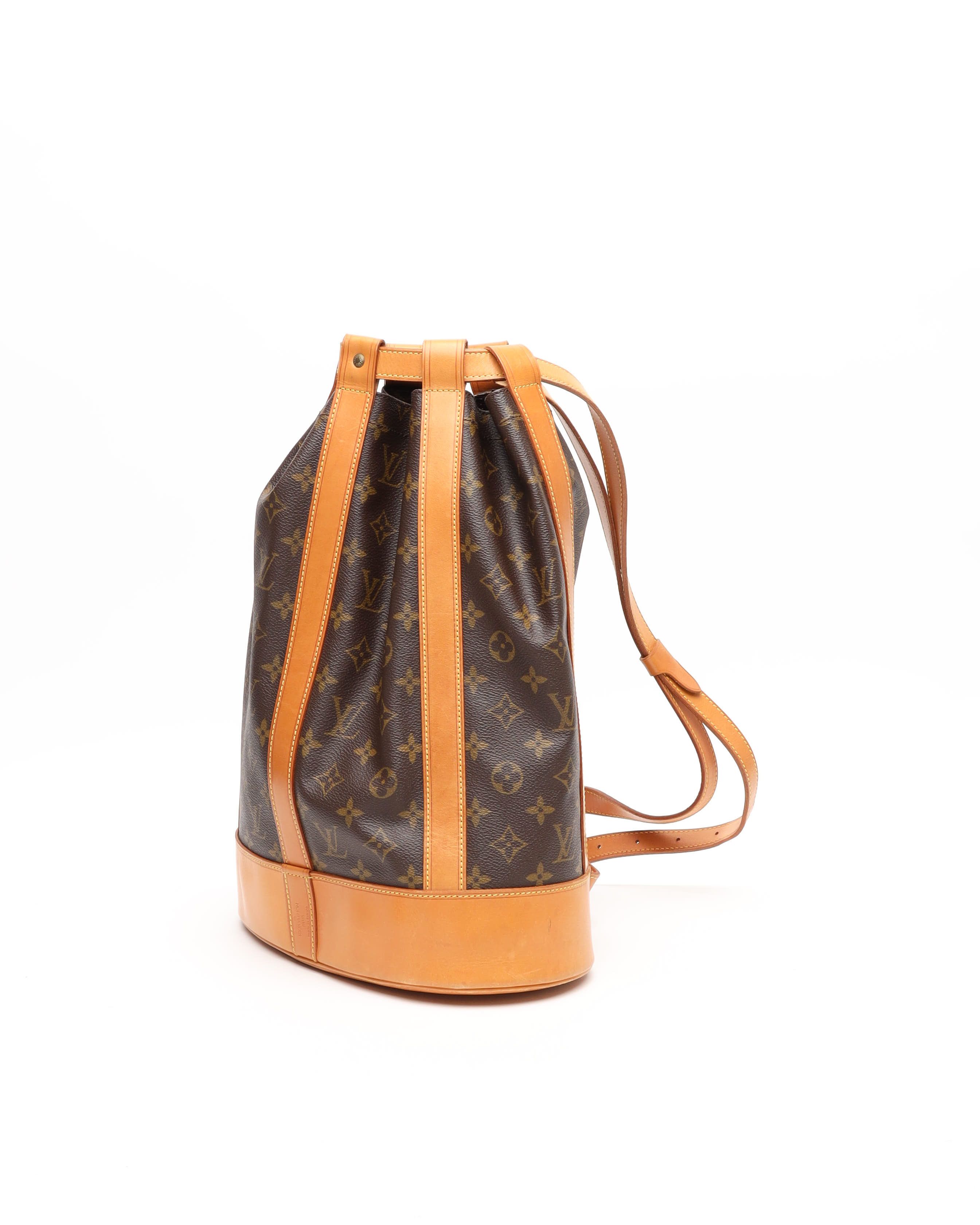 Pre-owned Louis Vuitton Monogram Randonée Pm Bag In Brown