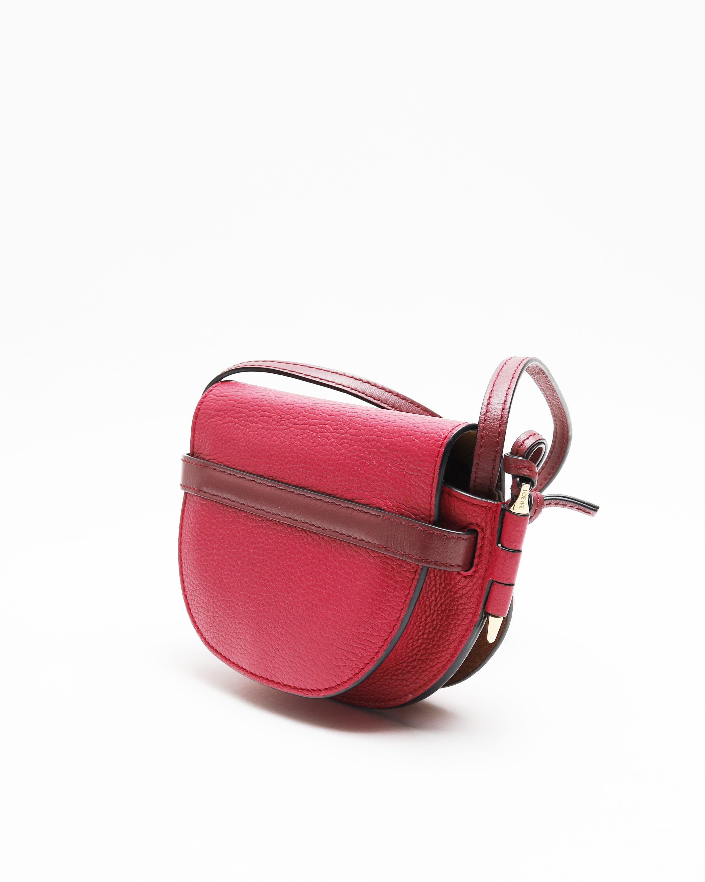 Loewe Mini Gate Bag In Red