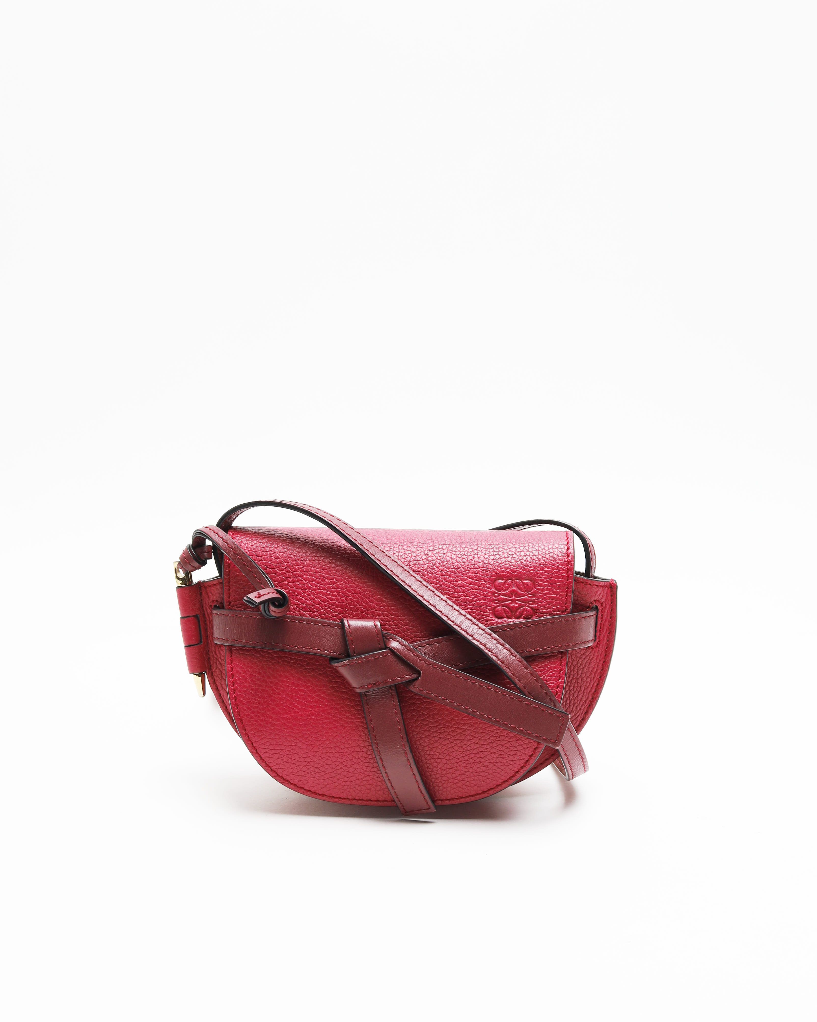 Loewe Mini Gate Bag In Red