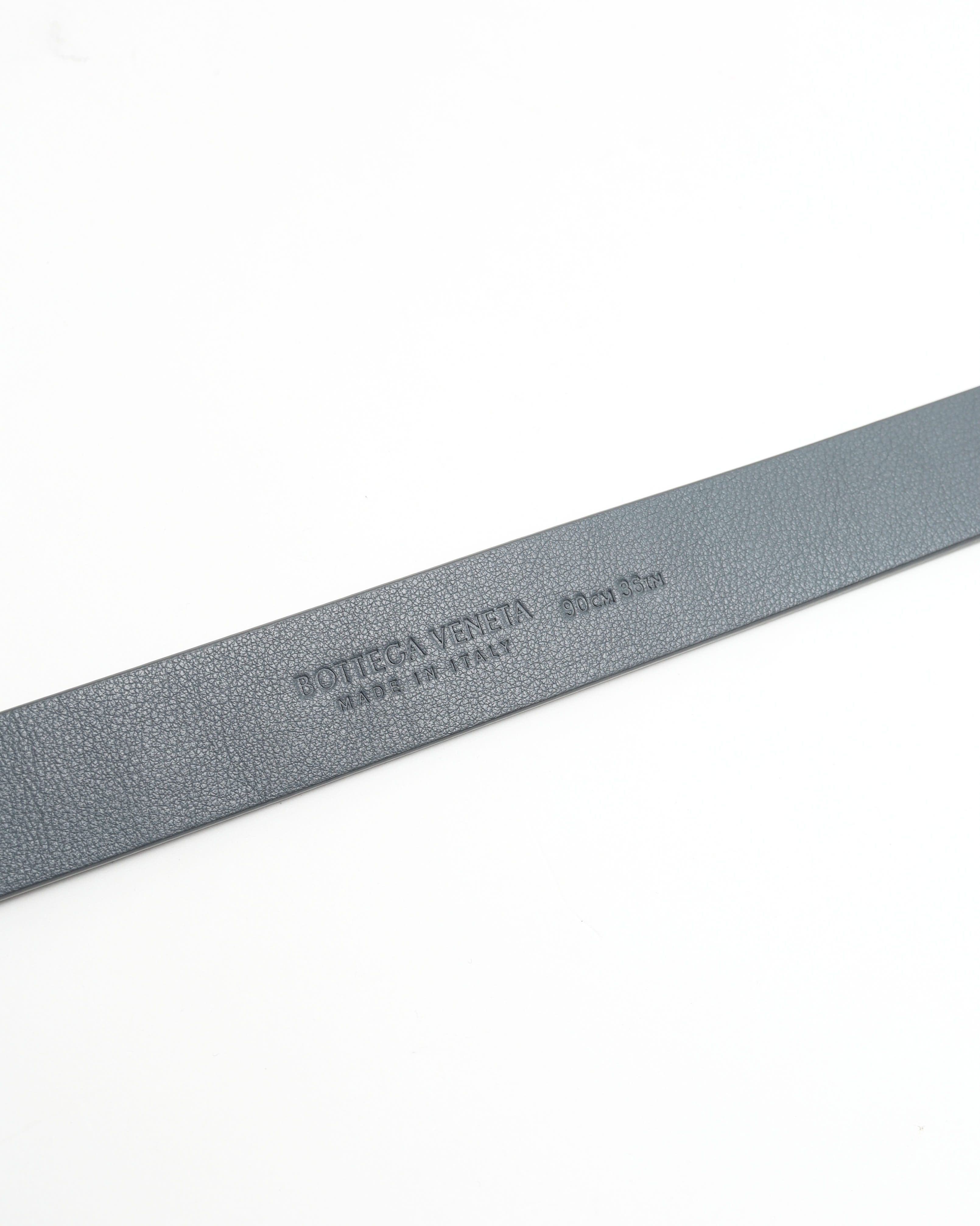 Bottega Veneta Triangle Belt In Gray