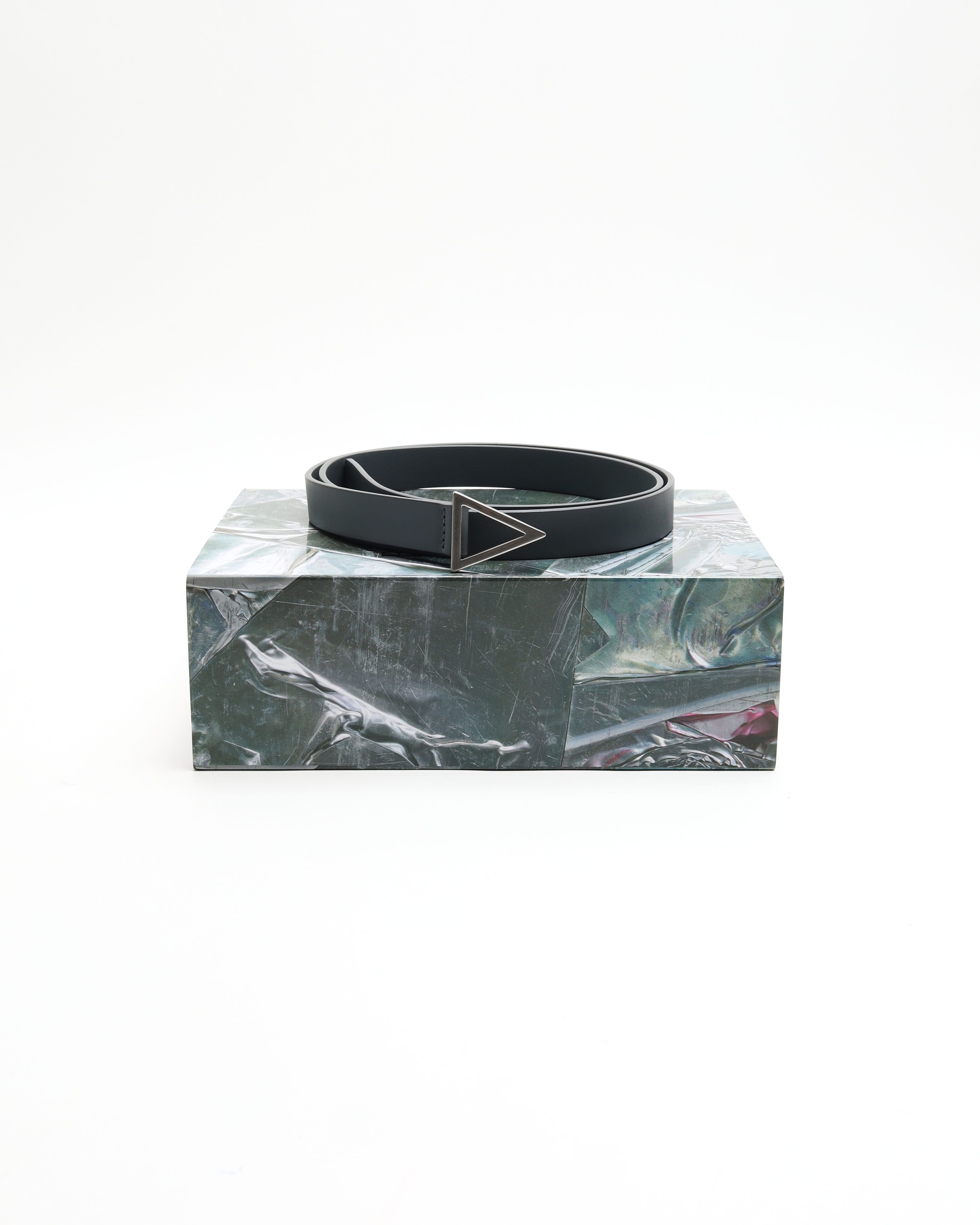 Bottega Veneta Triangle Belt In Gray