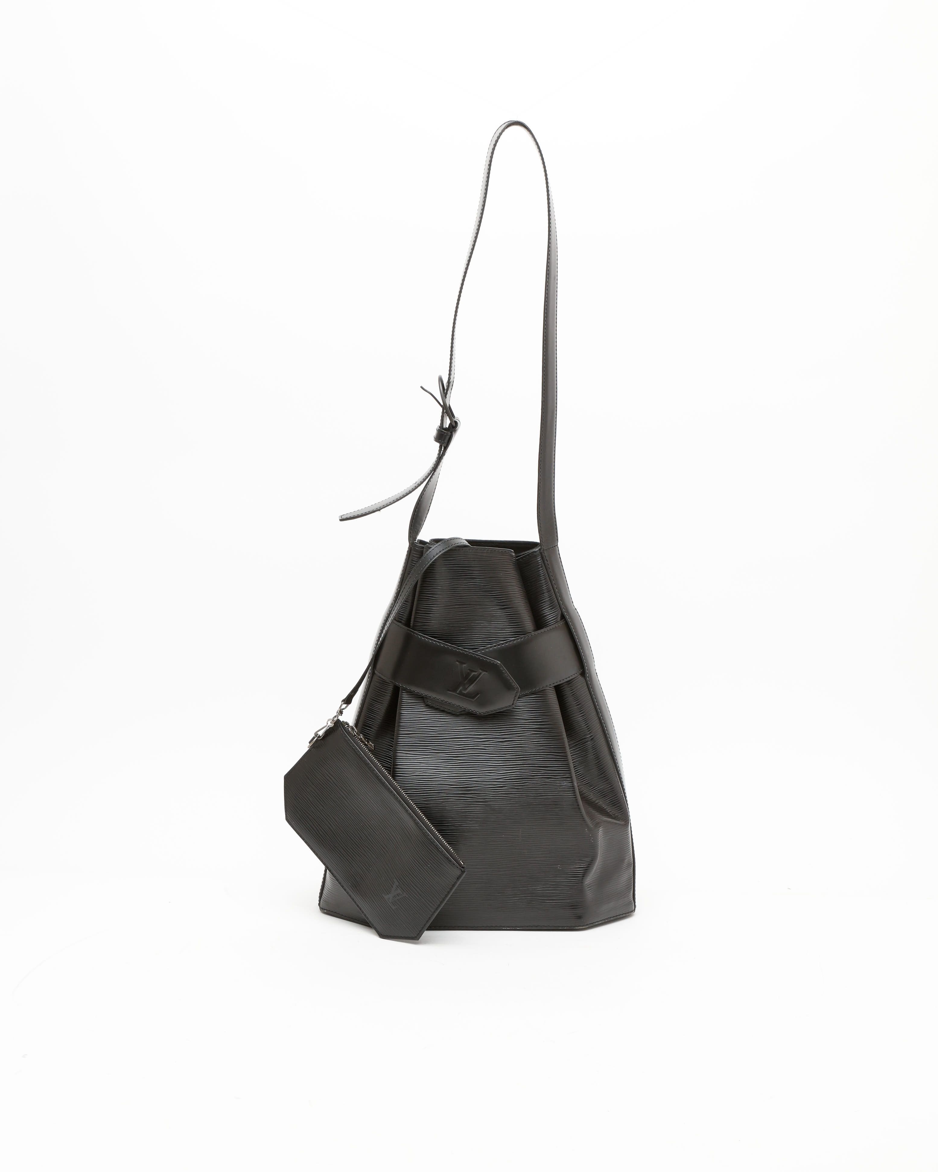 Pre-owned Louis Vuitton Sac D'epaule Gm Bag In Black