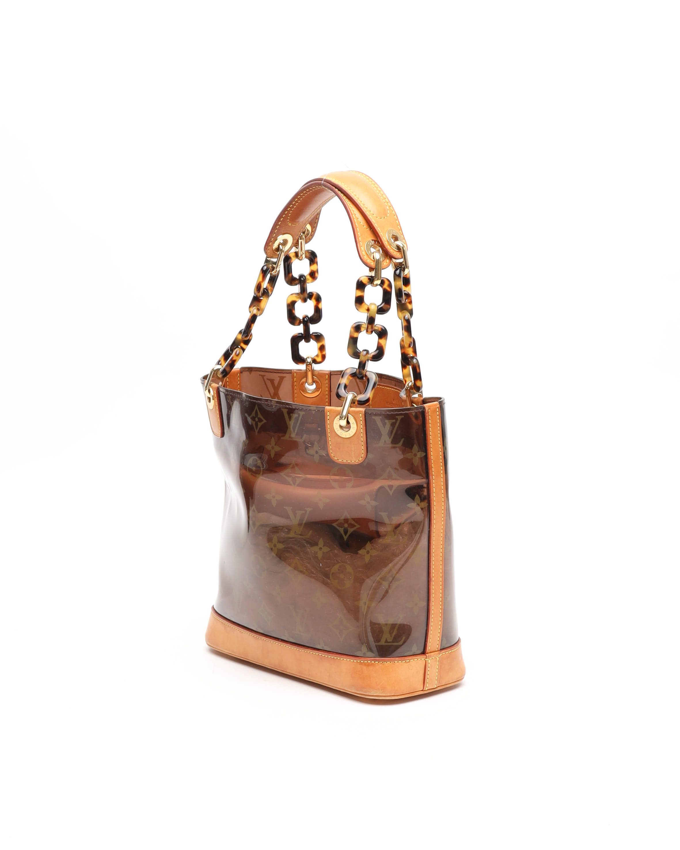 Pre-owned Louis Vuitton Cabas Monogram Ambre Pm Bag In Brown