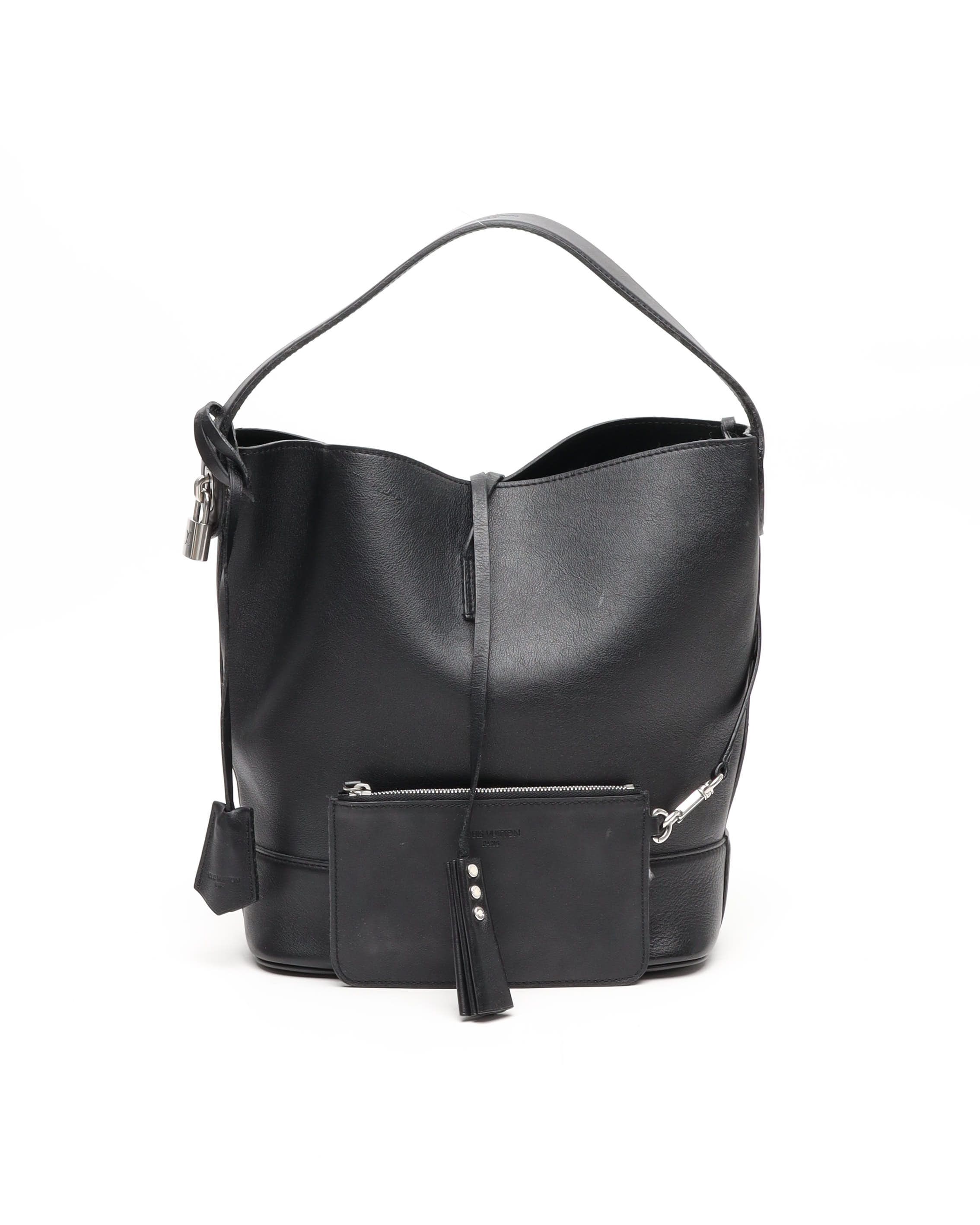 Pre-owned Louis Vuitton Cuir Nuance Nn14 Gm Bag In Black