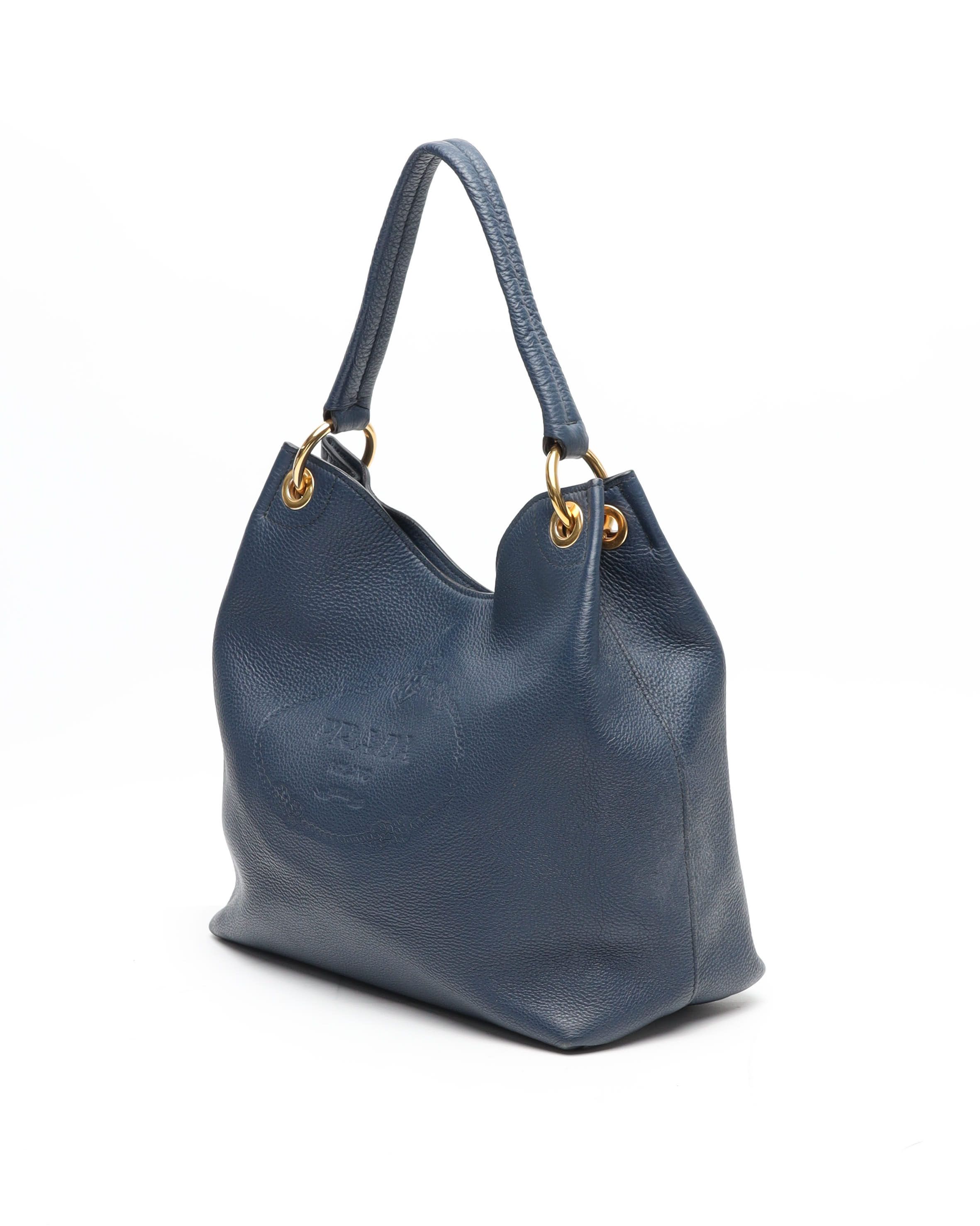 Prada Vitello Phenix Hobo Bag