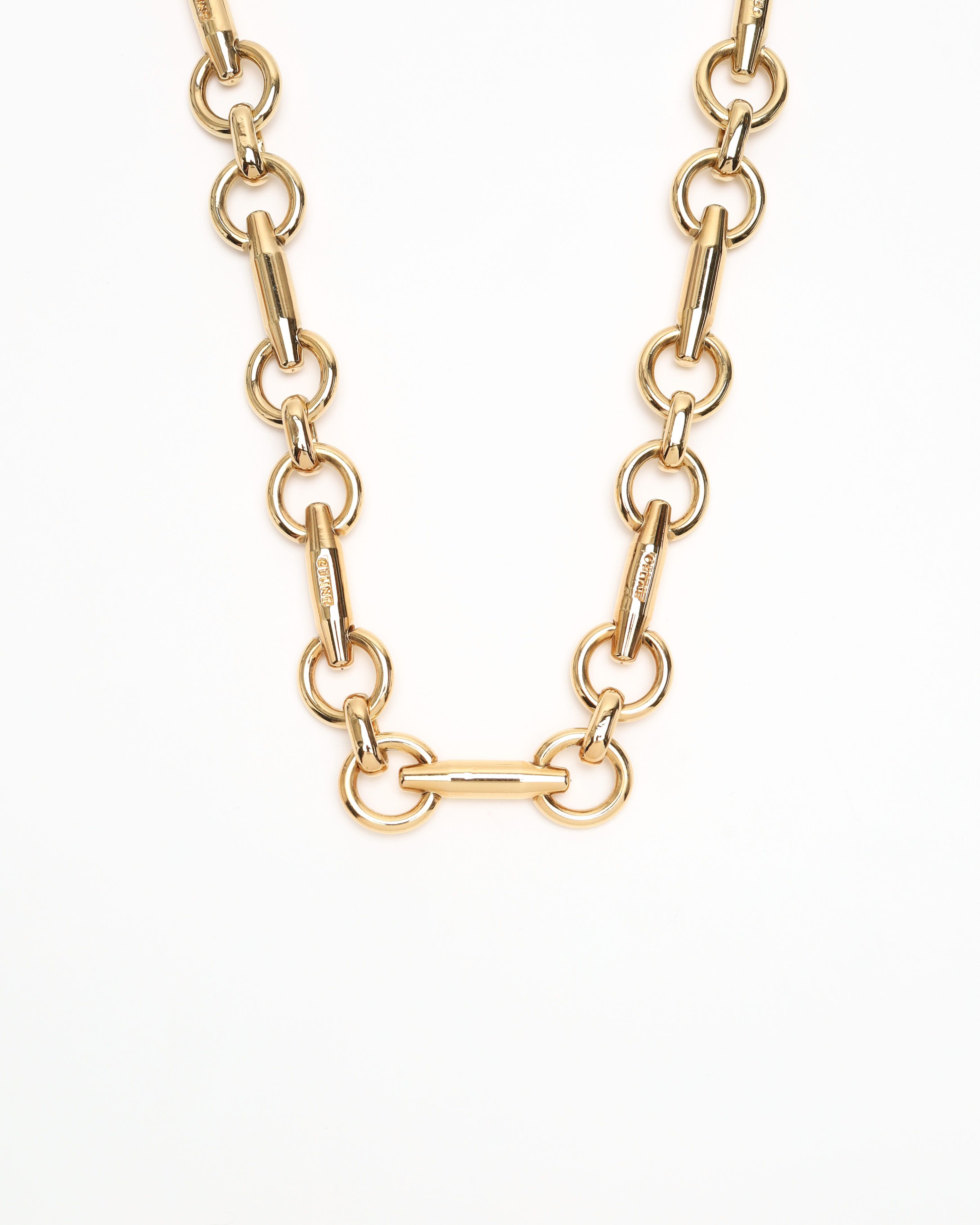 Celine Céline Gold Chain Necklace In Gold