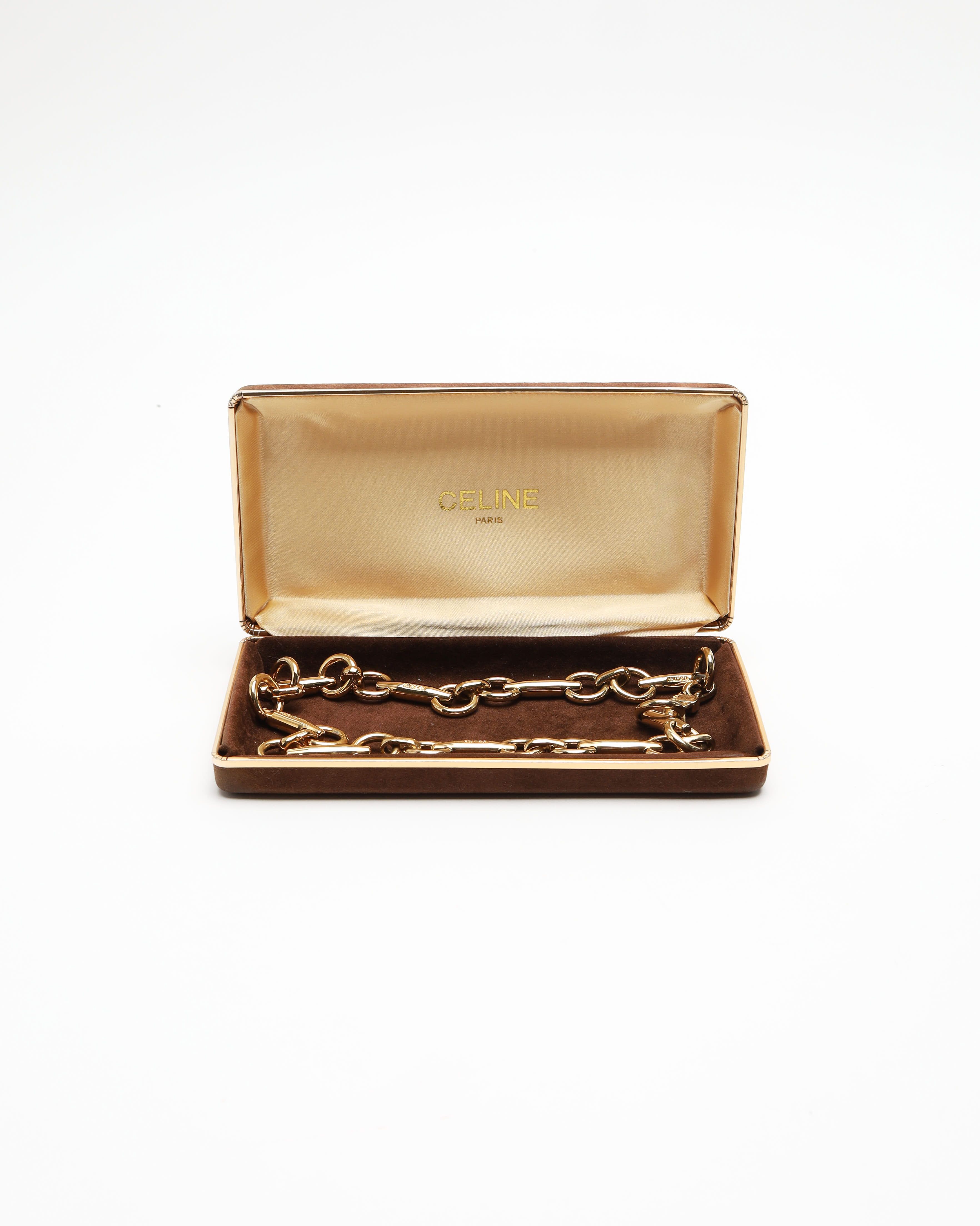 Celine Céline Gold Chain Necklace In Gold