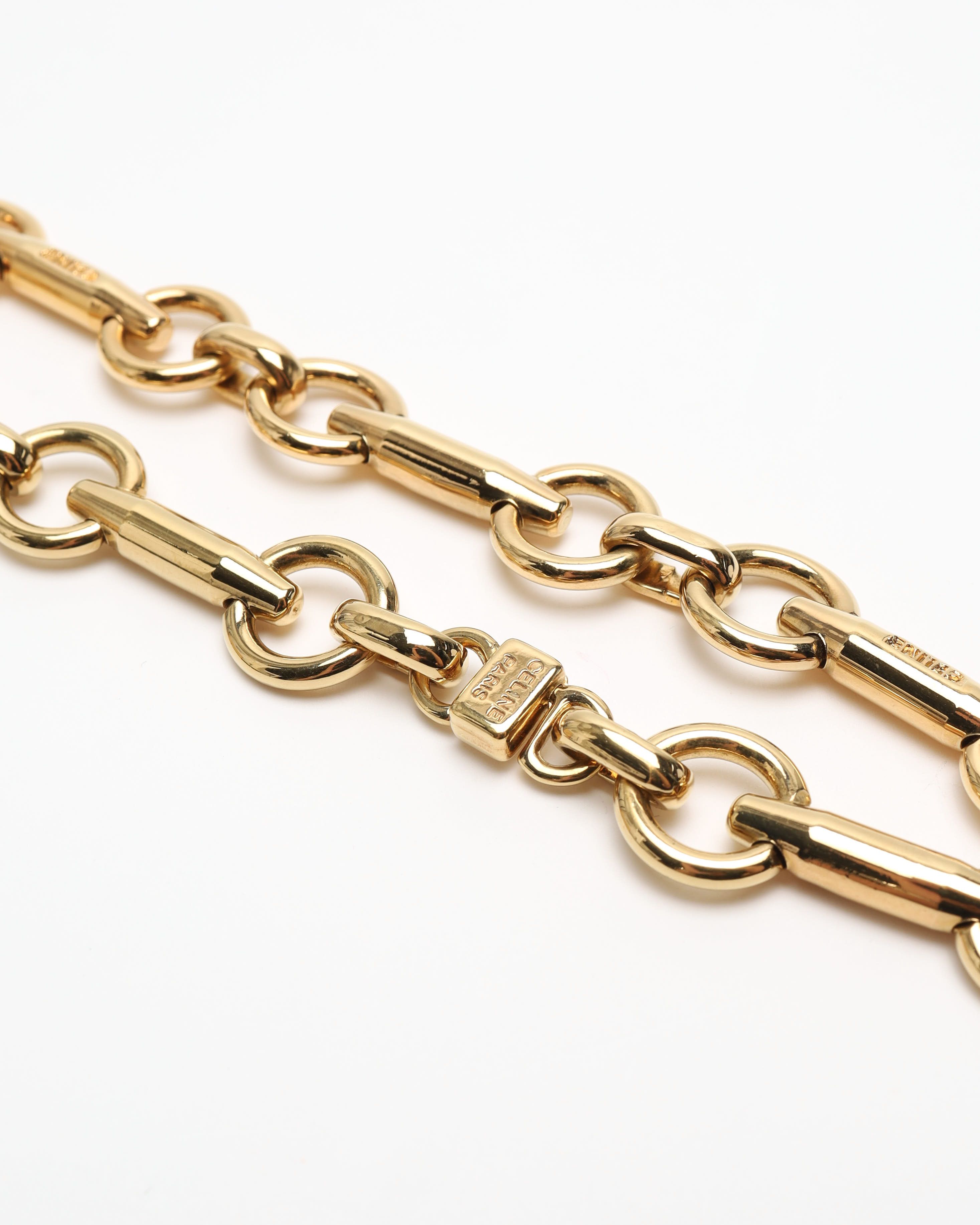 Celine Céline Gold Chain Necklace In Gold