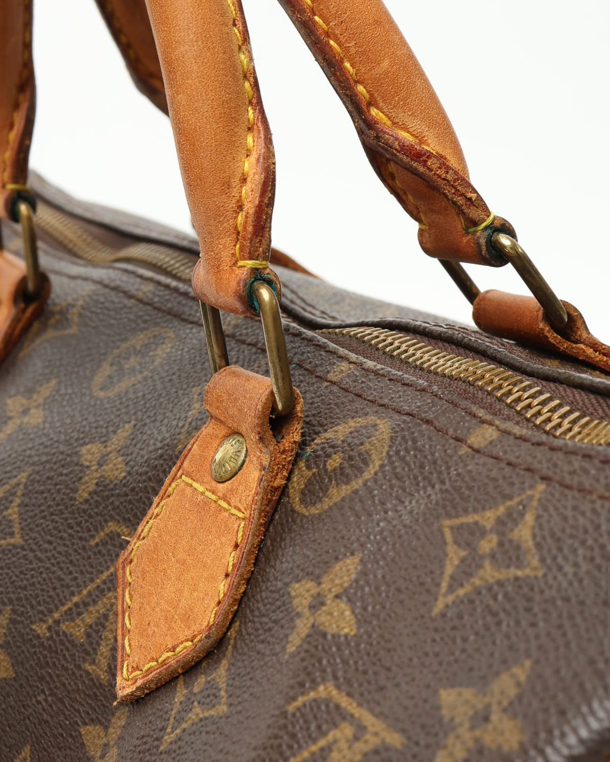 Pre-owned Louis Vuitton Monogram Speedy 30 Bag In Brown