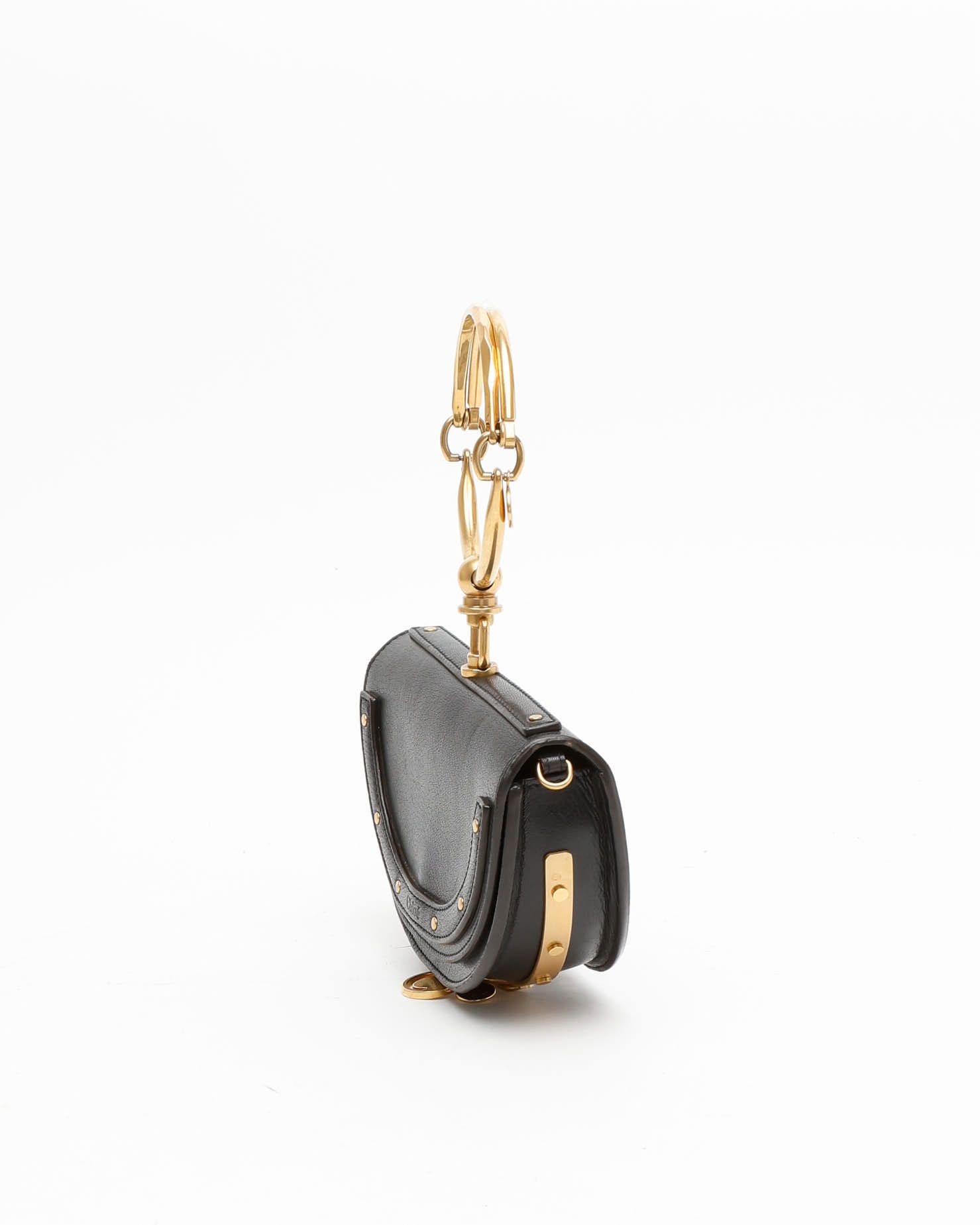 Chloé Mini Bracelet Nile Bag In Black