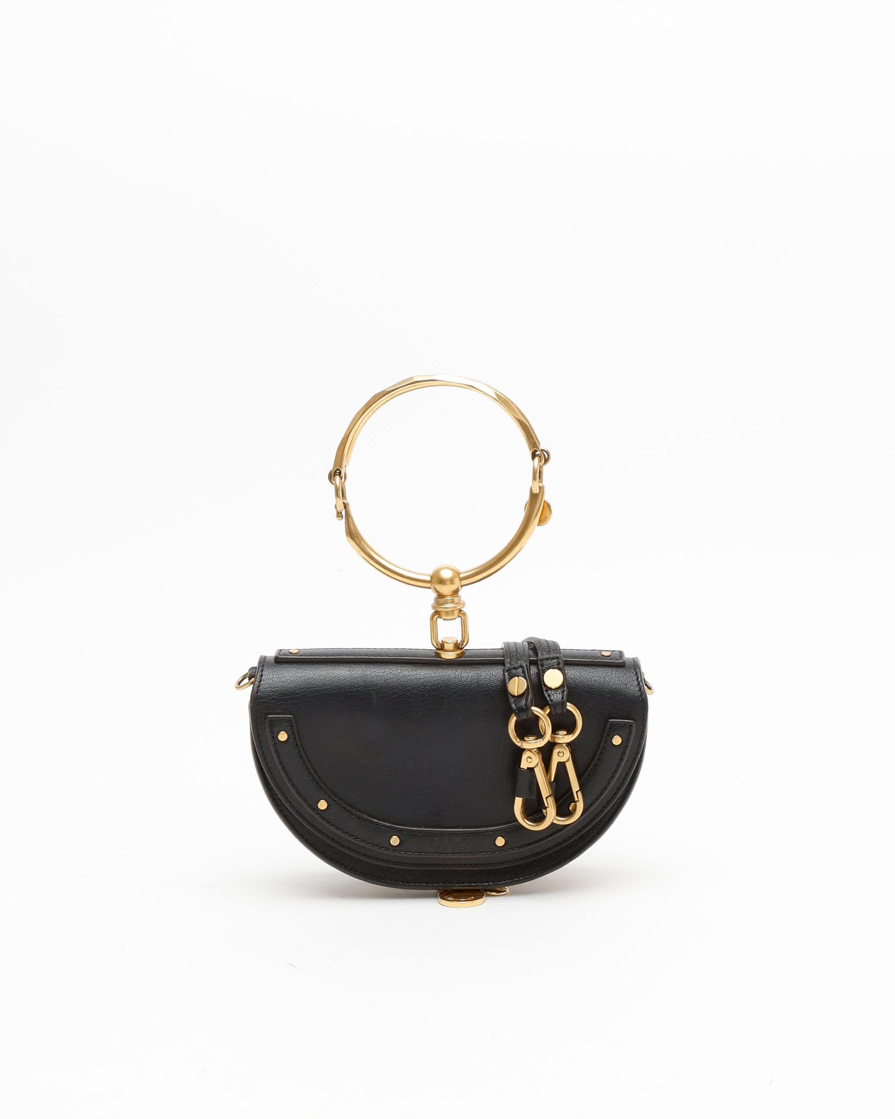 Chloé Mini Bracelet Nile Bag In Black