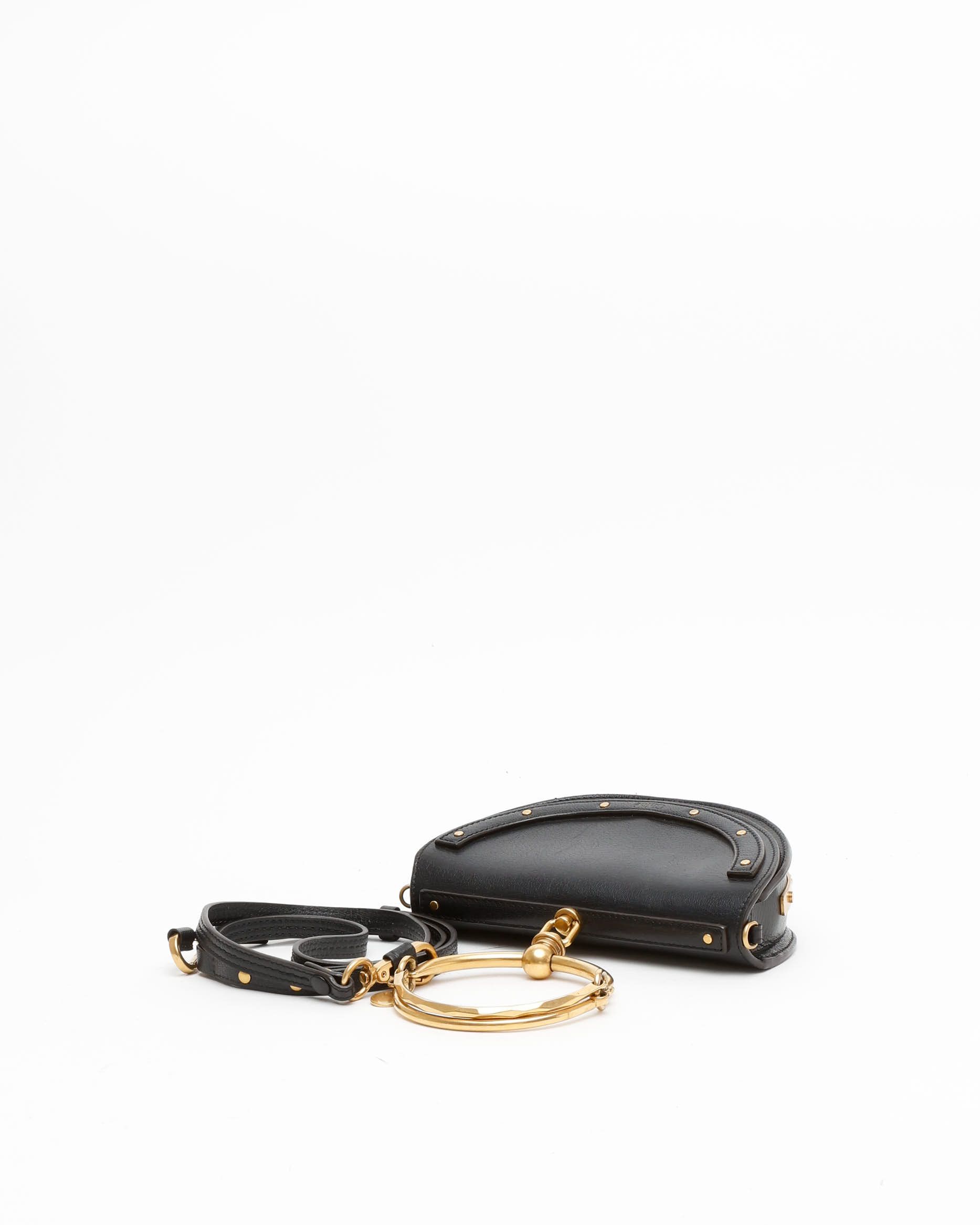 Chloé Mini Bracelet Nile Bag In Black