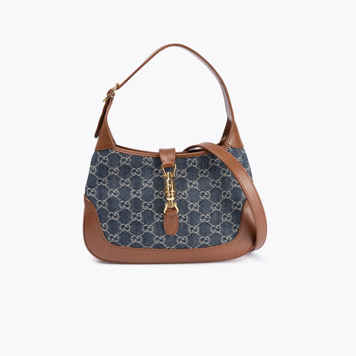 GUCCI GG 1961 Denim Jackie Shoulder Bag