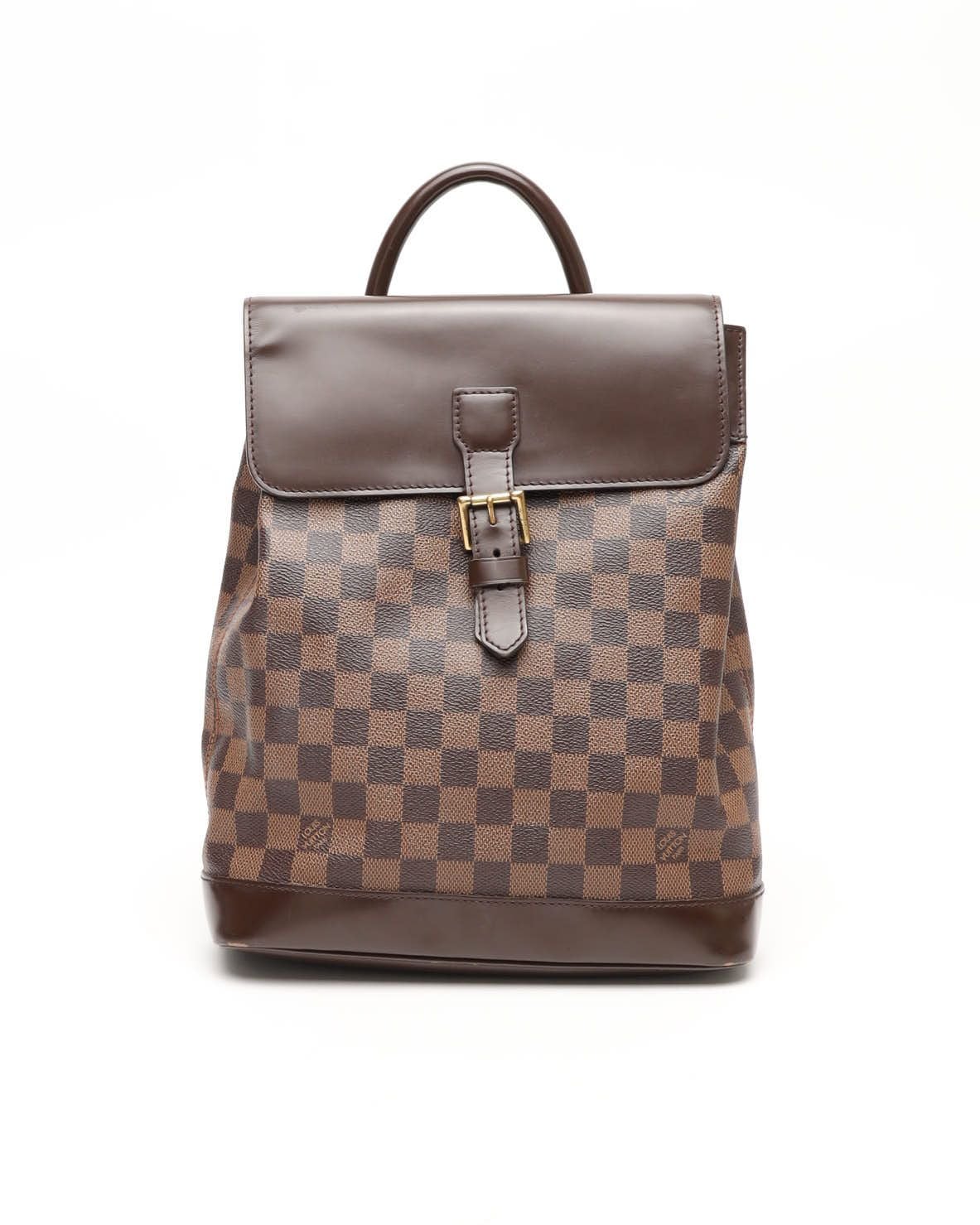 LOUIS VUITTON Damier Ebene Soho Backpack