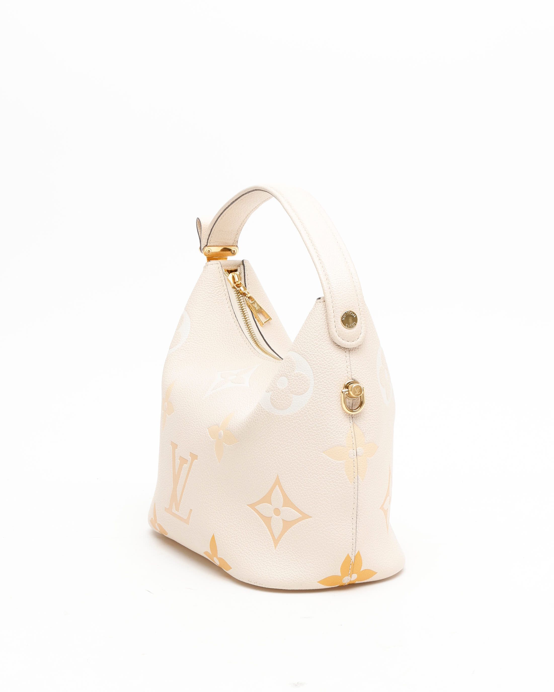 Pre-owned Louis Vuitton Monogram Giant Marshmallow Pm In Sand