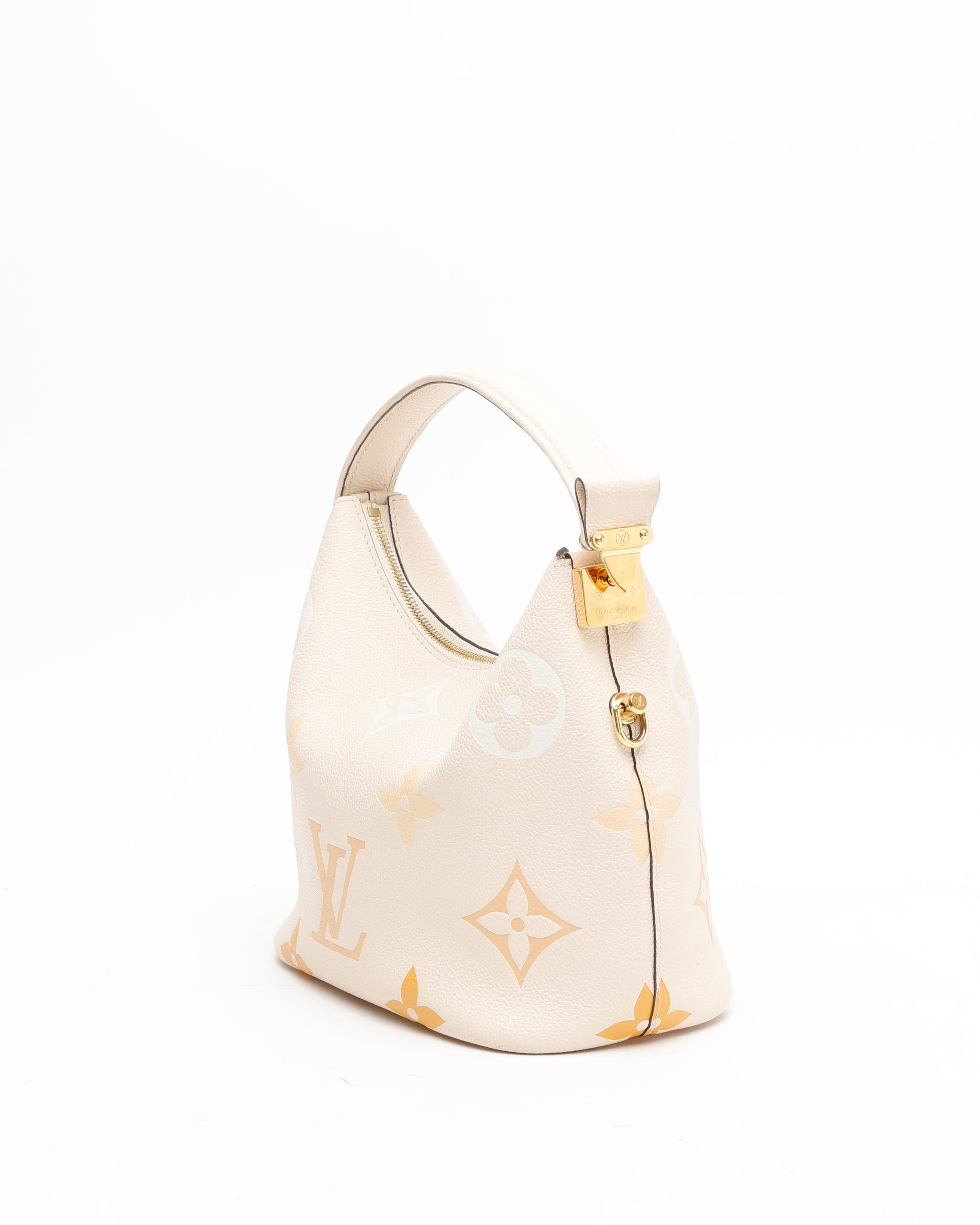 Pre-owned Louis Vuitton Monogram Giant Marshmallow Pm In Sand