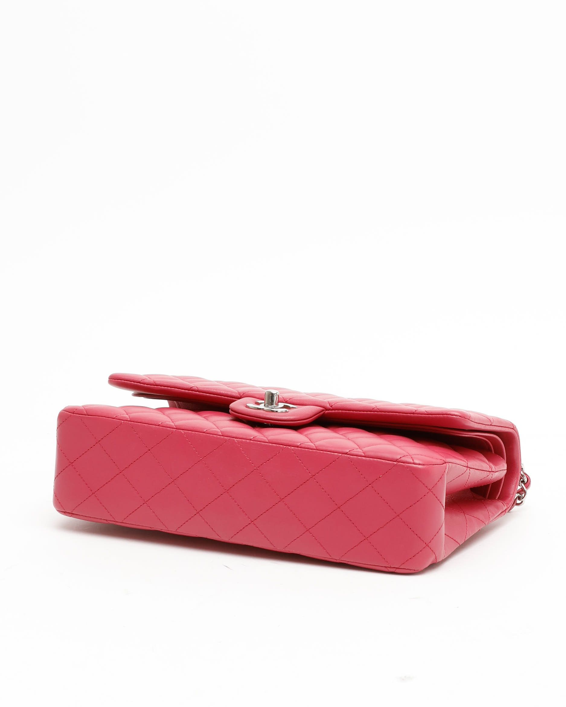 Pre-owned Chanel Classic Medium Double Flap Bag In Pink