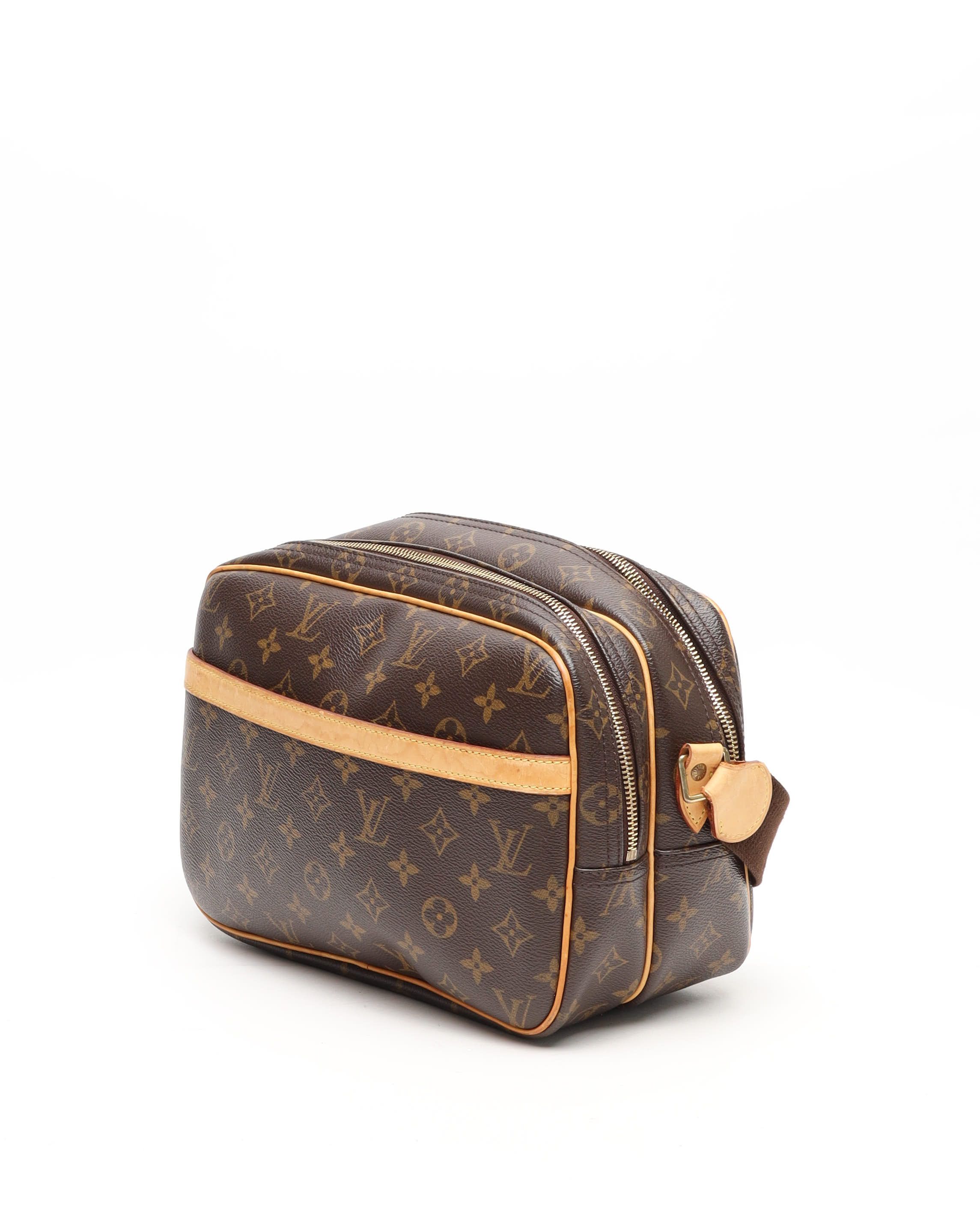 Pre-owned Louis Vuitton Monogram Reporter Pm Bag In Brown