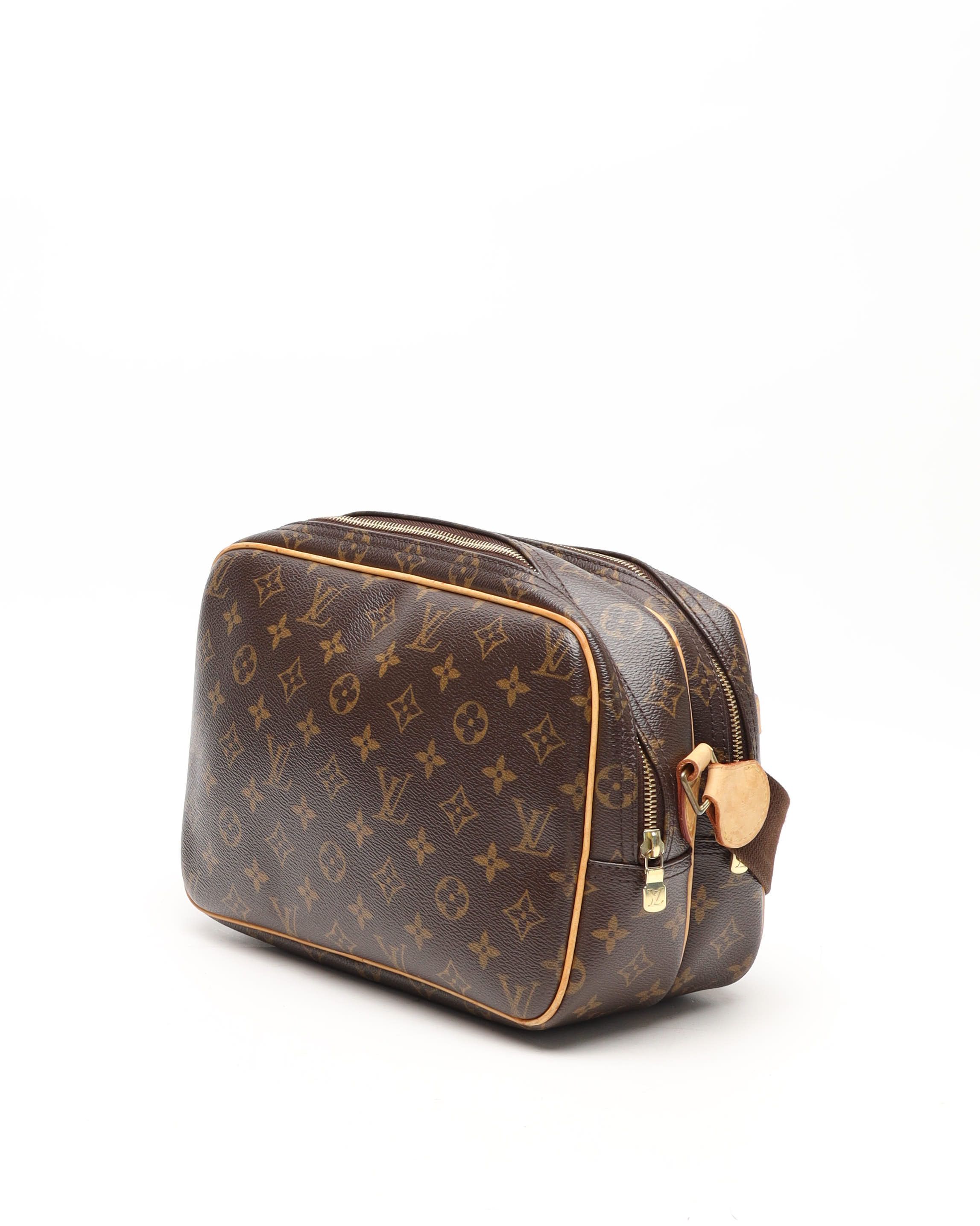Pre-owned Louis Vuitton Monogram Reporter Pm Bag In Brown