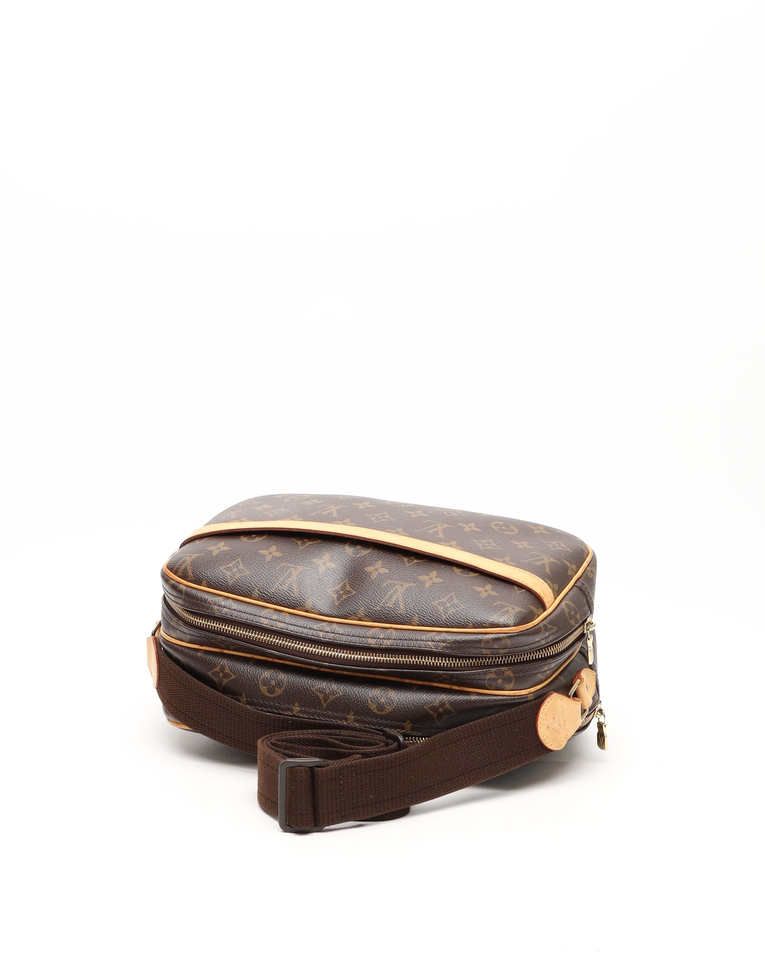 Pre-owned Louis Vuitton Monogram Reporter Pm Bag In Brown