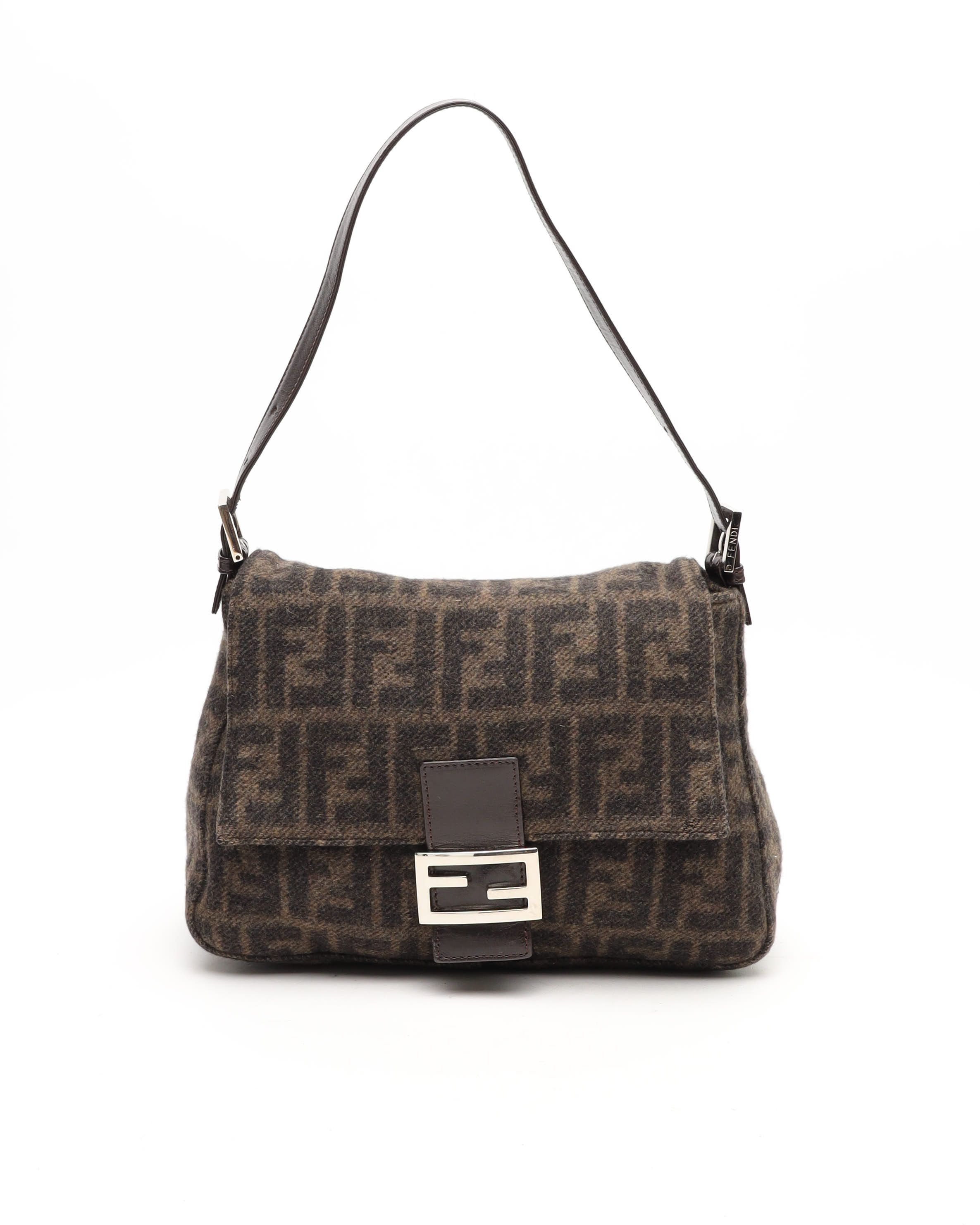 Fendi Zucca Cashmere Mama Bag
