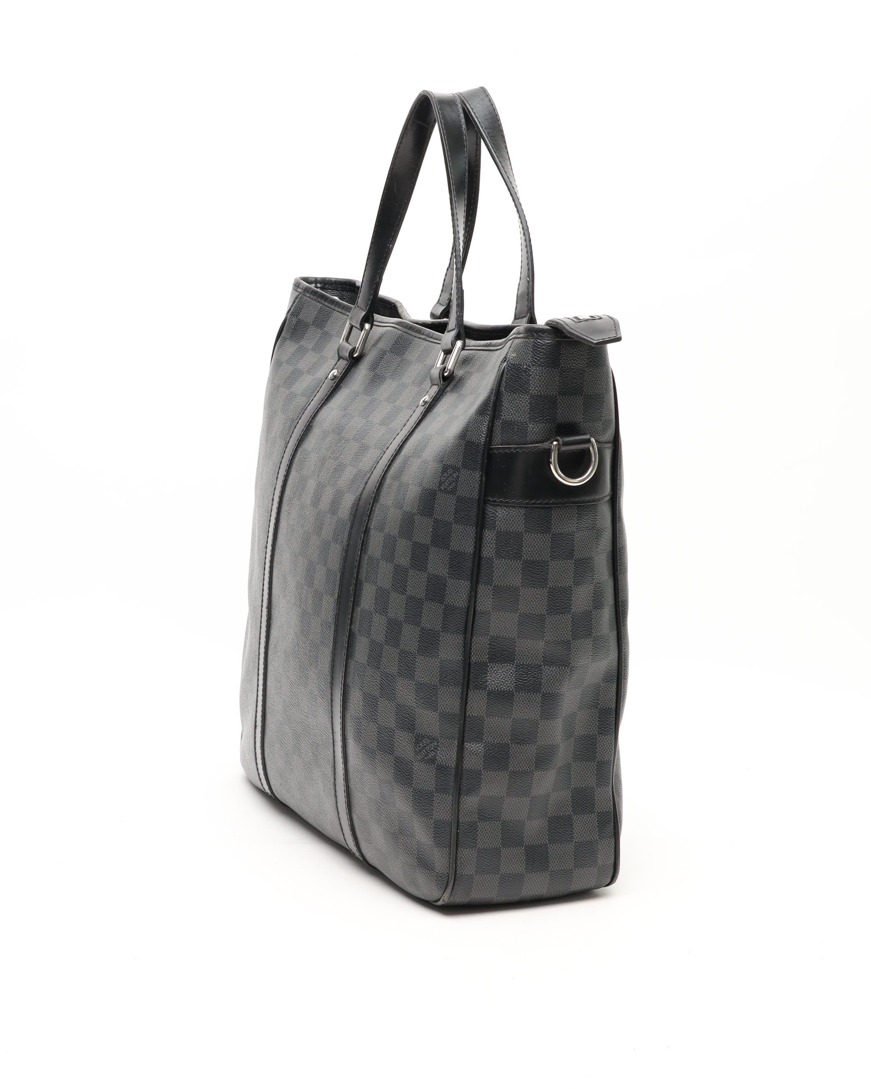 Pre-owned Louis Vuitton Damier Graphite Tadao Bag