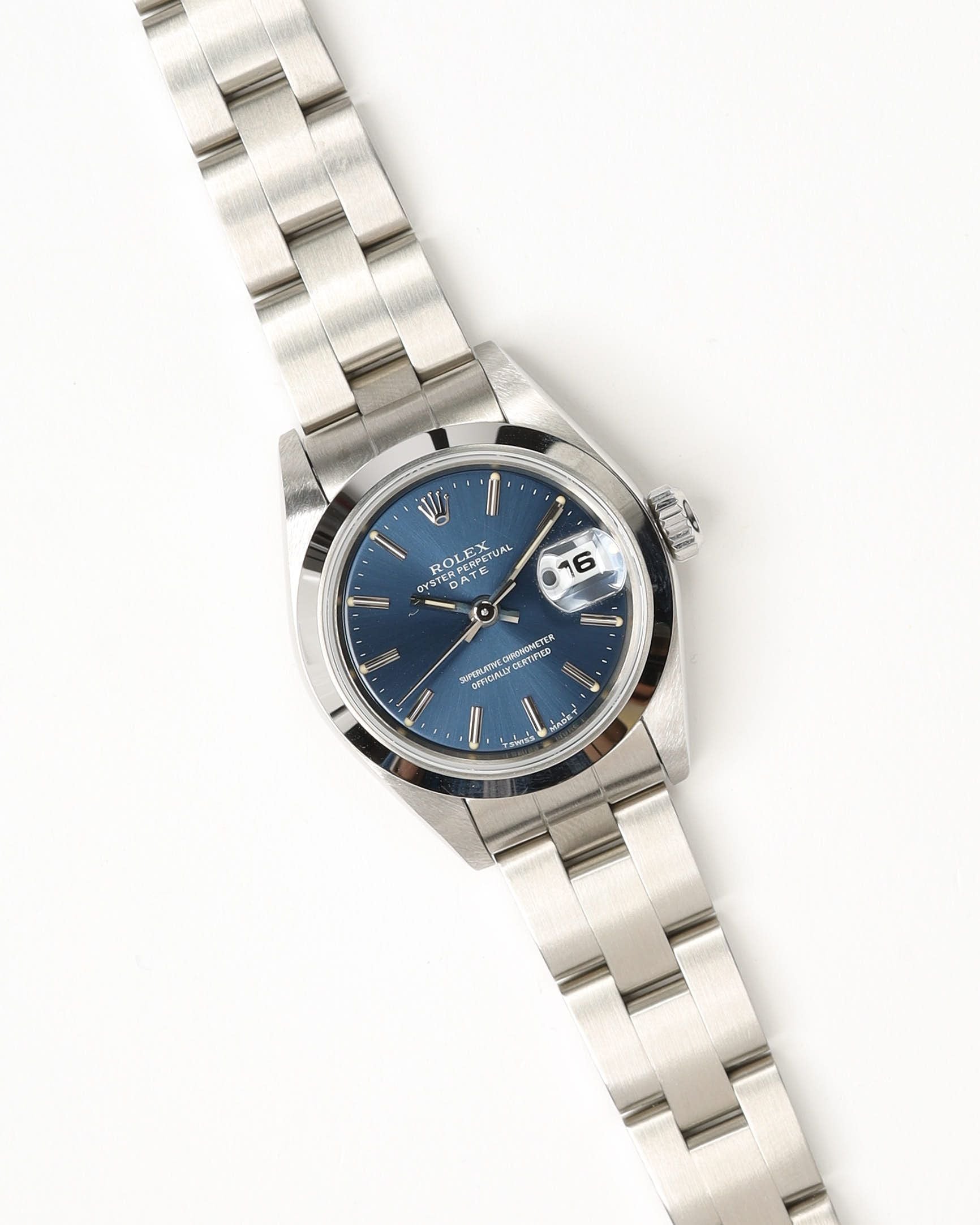 rolex ladyoyster perpetual date 26mm ref 69160 1997 watch