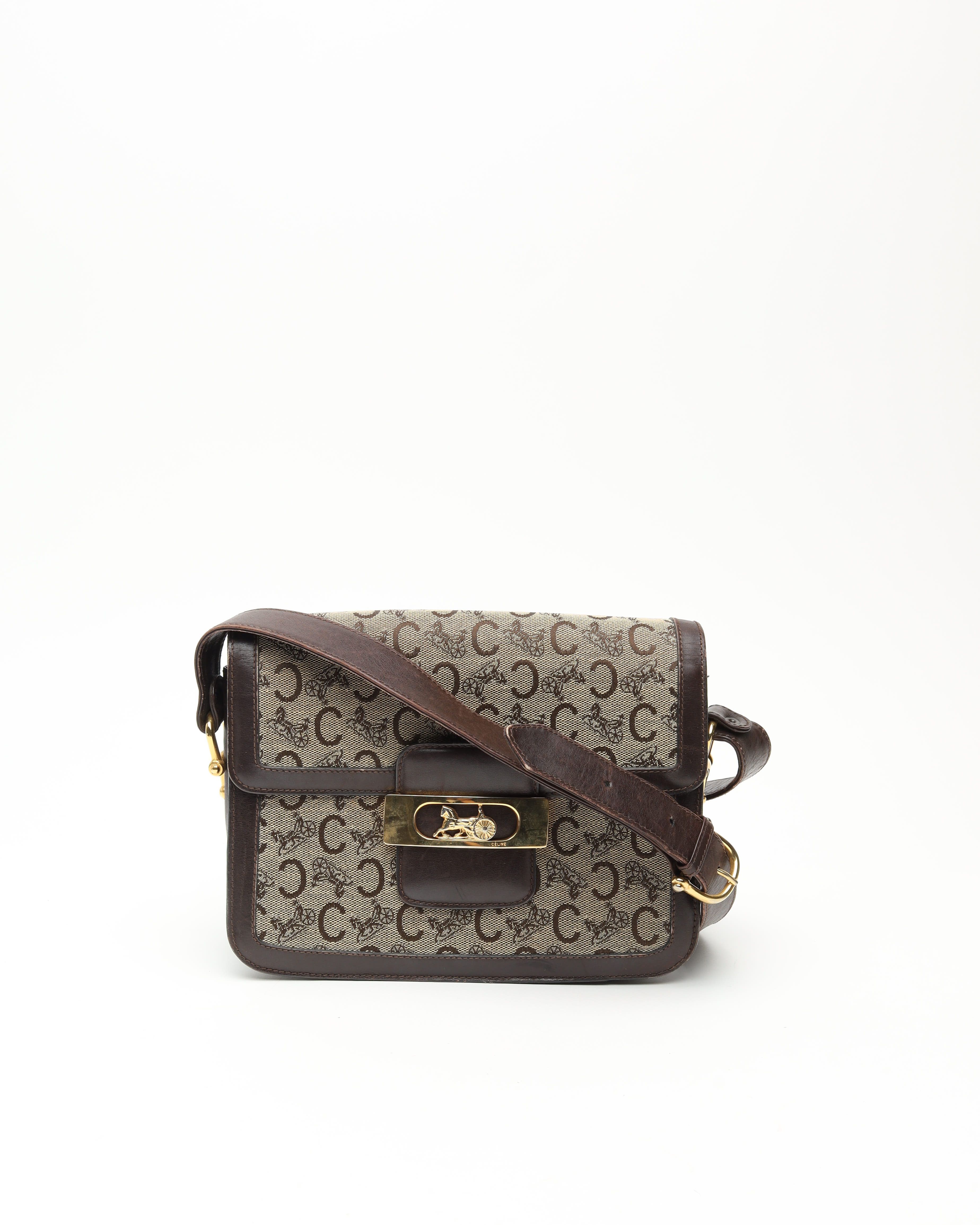 Céline C Macadam Shoulder Bag