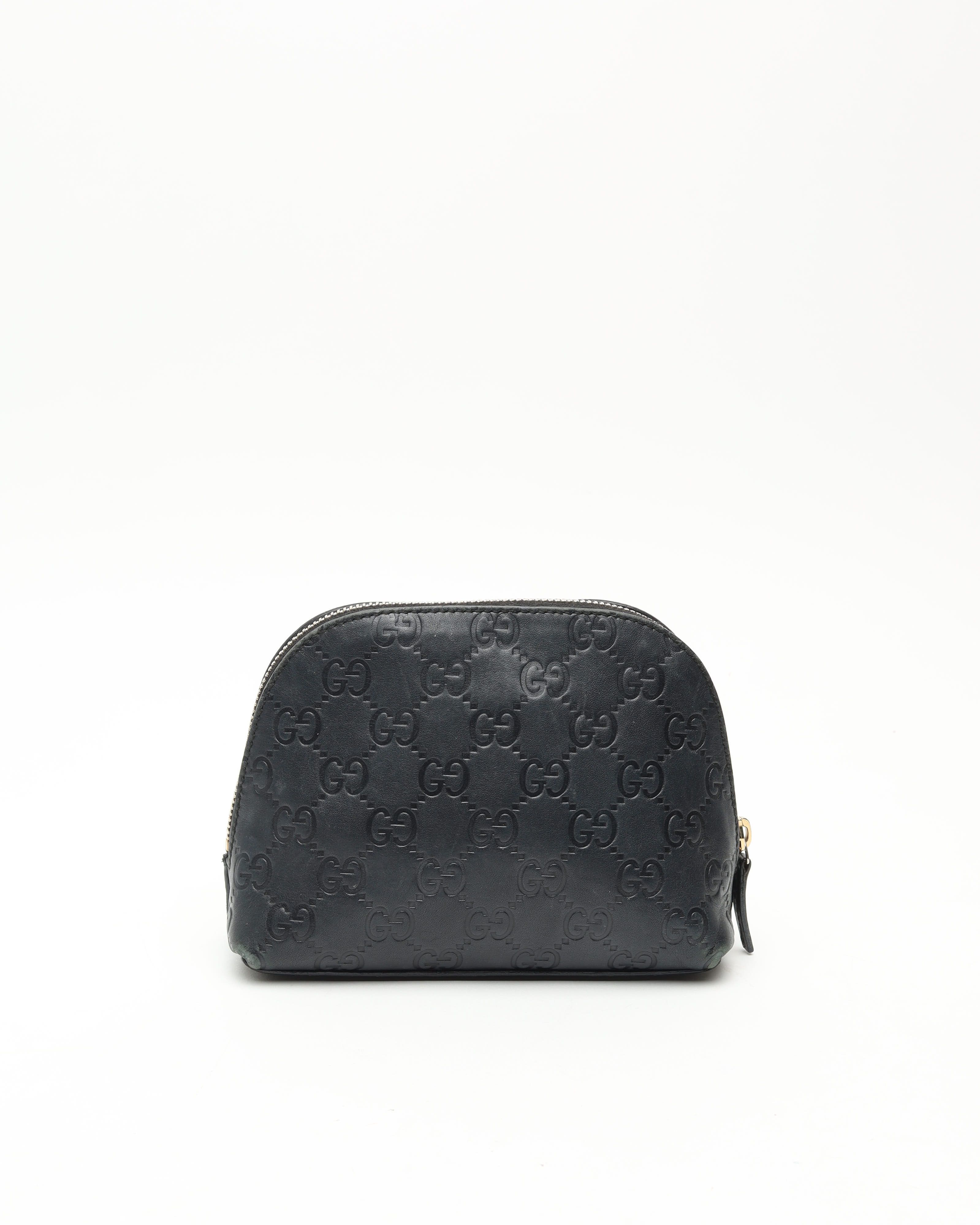 Gucci Leather Pouch In Black