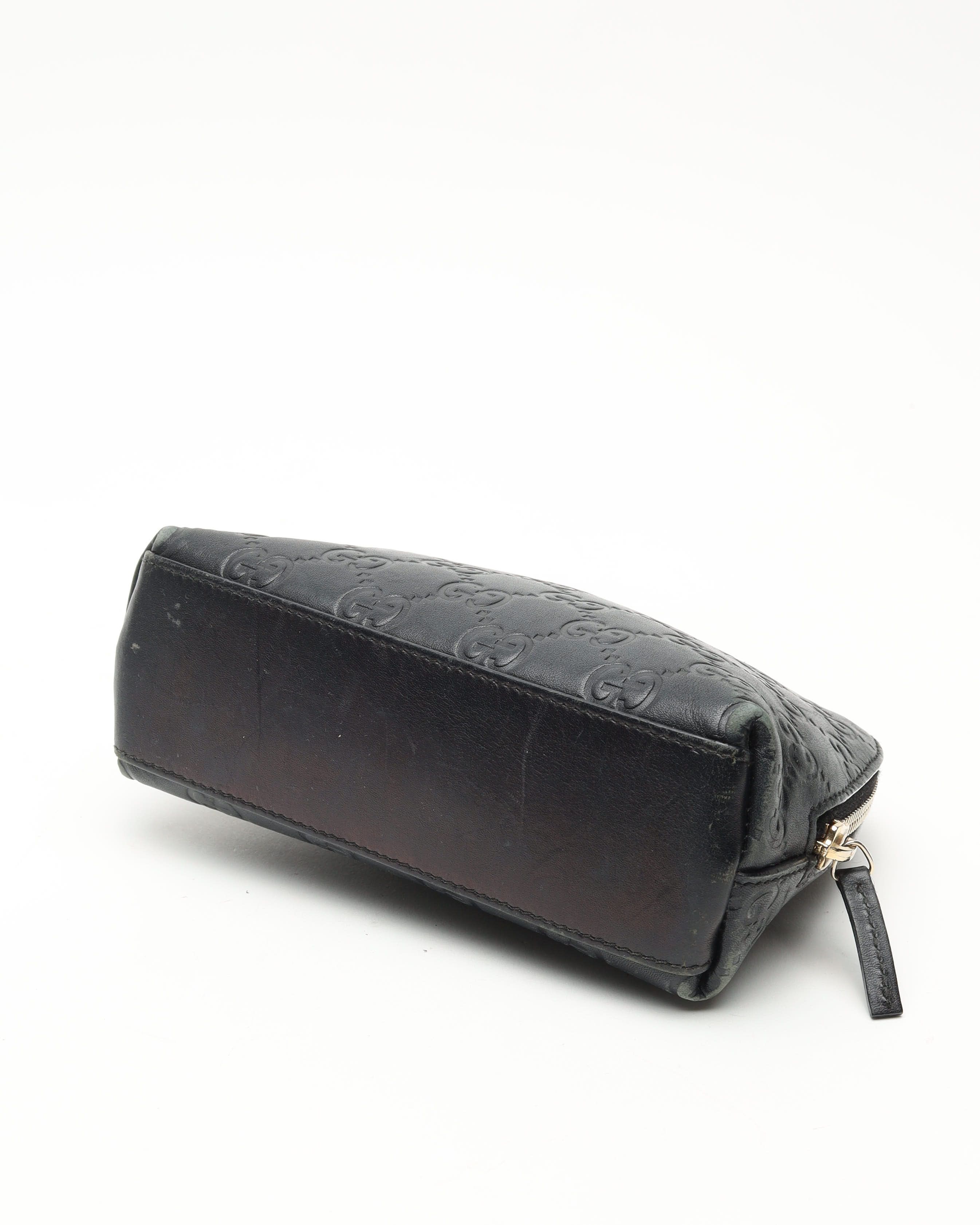 Gucci Leather Pouch In Black