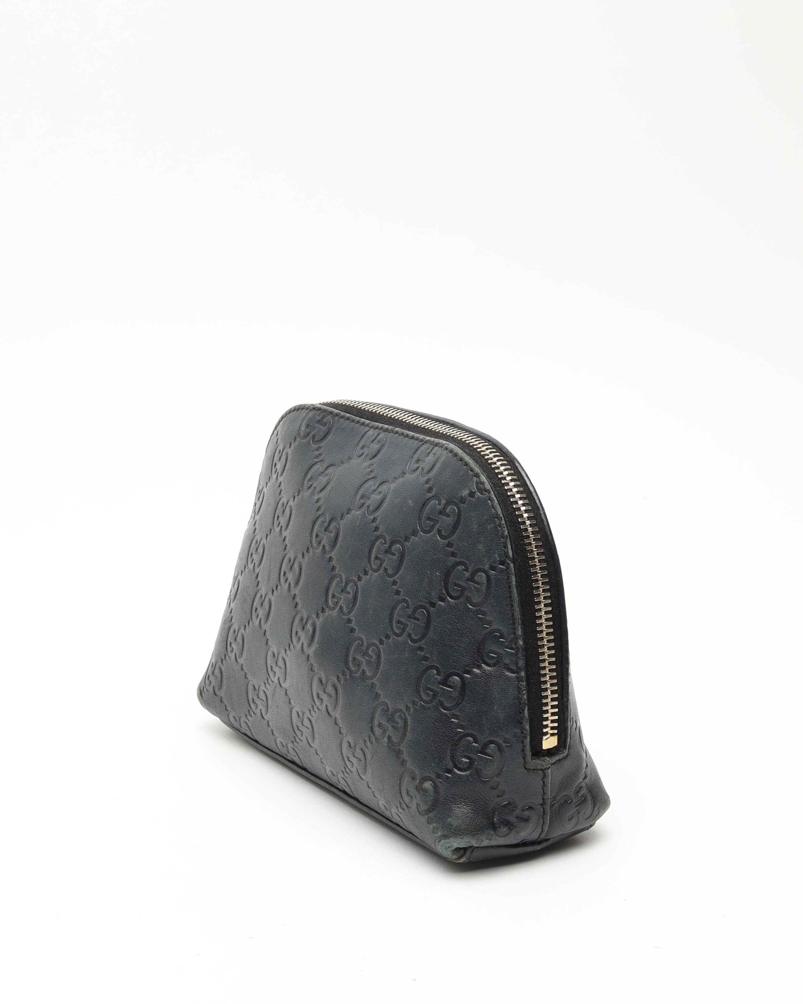 Gucci Leather Pouch In Black